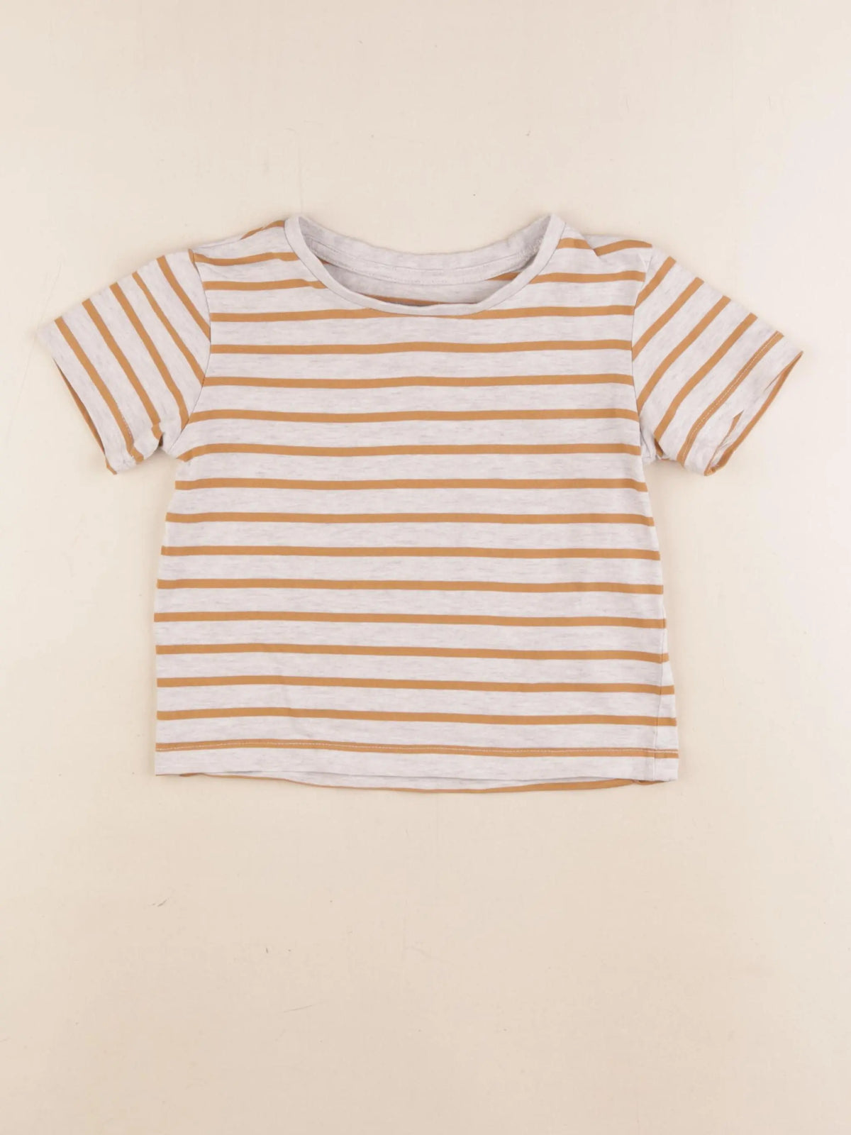 Vertbaudet - tee-shirt gris, marron - 4 ans