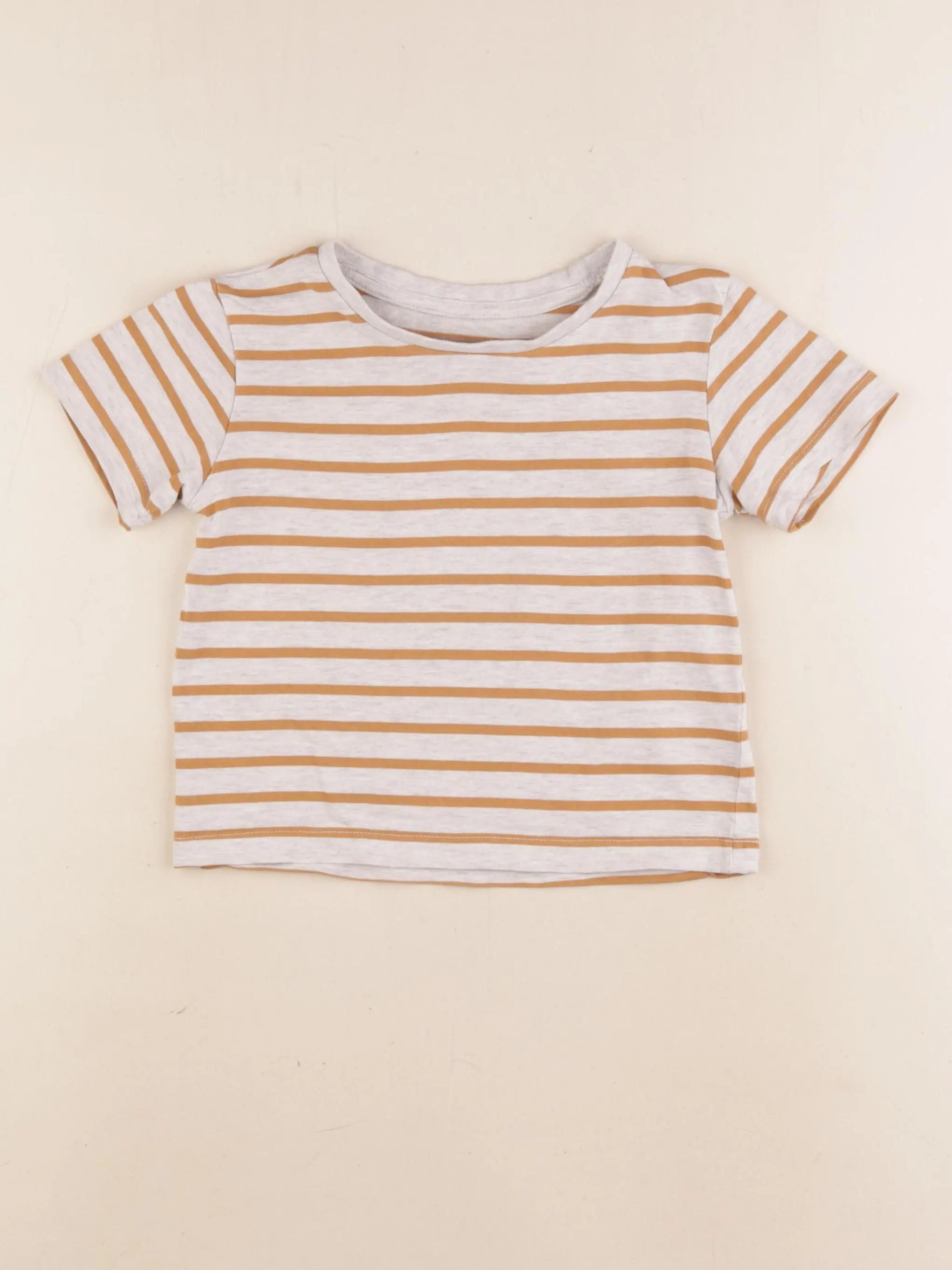 Vertbaudet - tee-shirt gris, marron - 4 ans