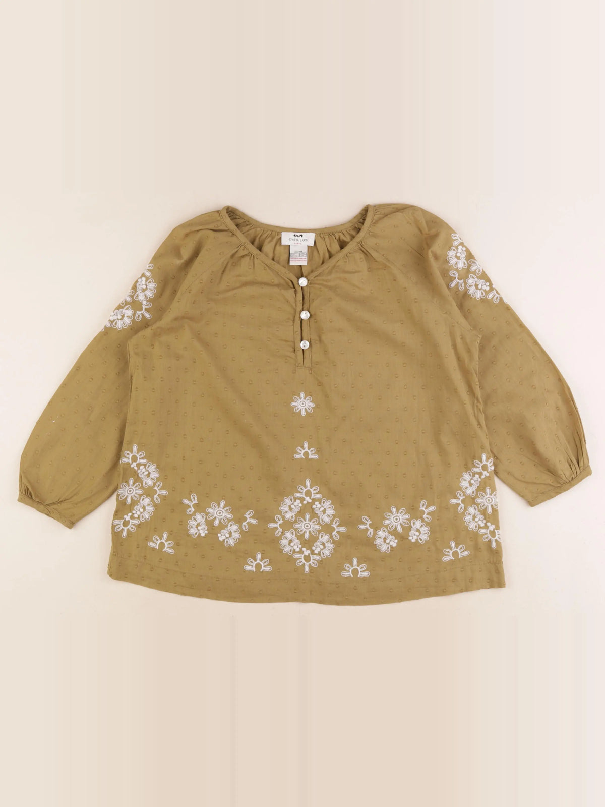 Cyrillus - blouse vert - 10 ans