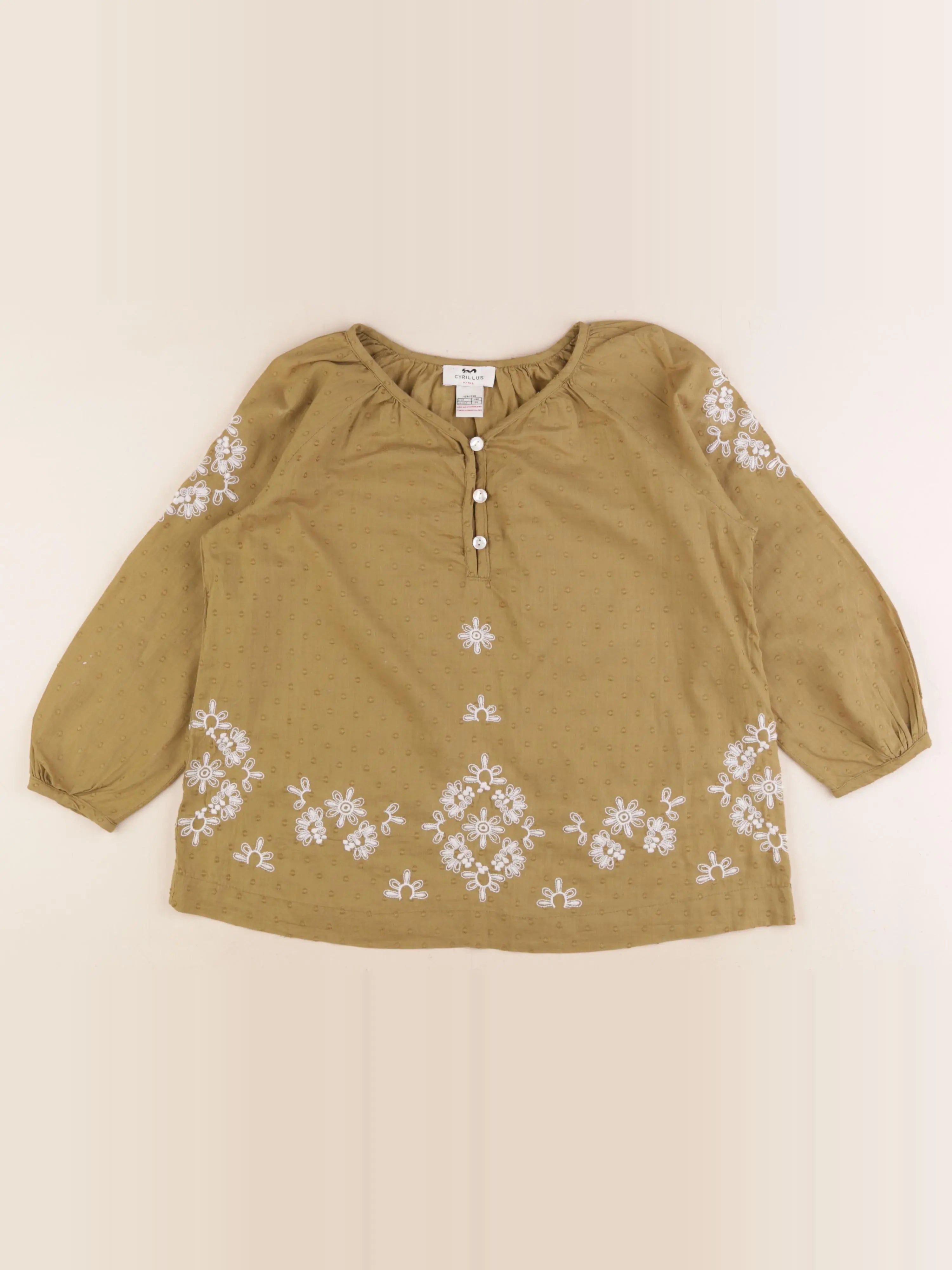 Cyrillus - blouse vert - 10 ans