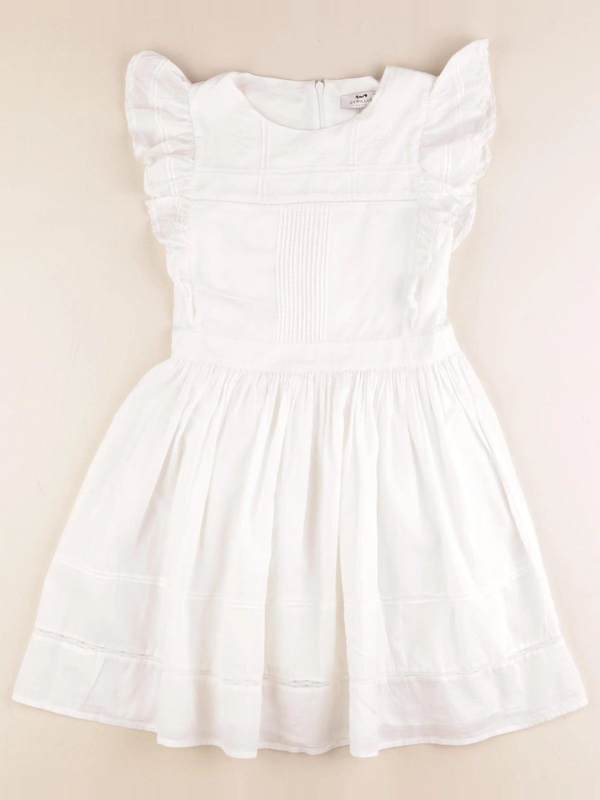 Cyrillus - robe blanc - 10 ans