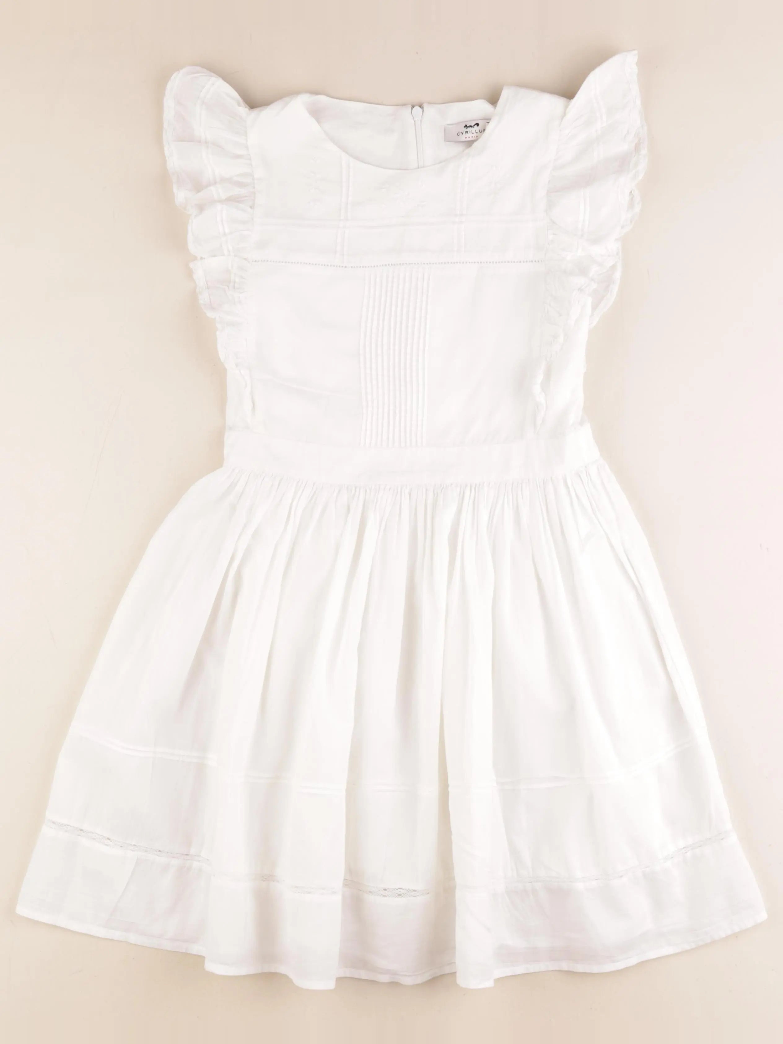Cyrillus - robe blanc - 10 ans