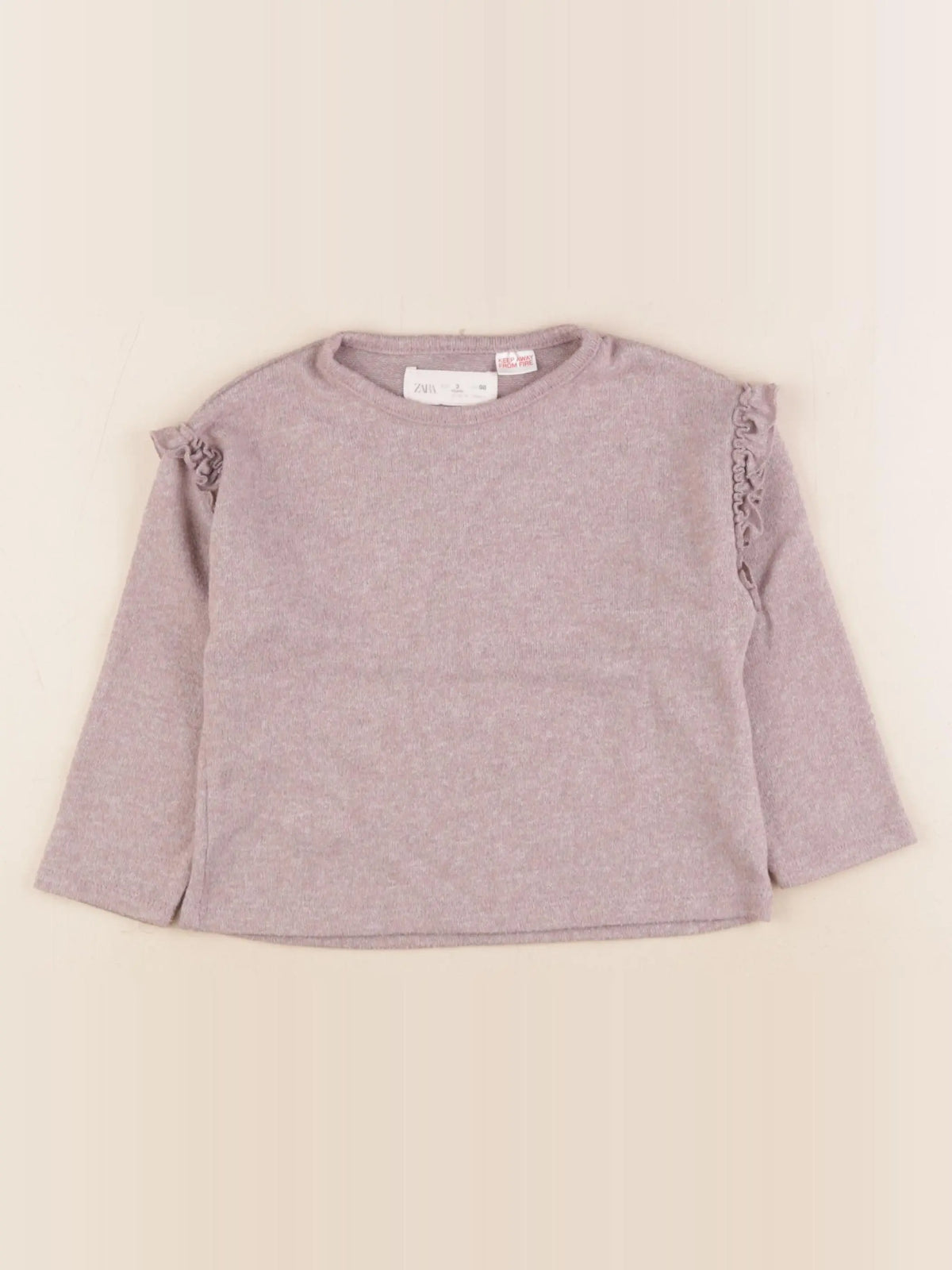 Zara - tee-shirt marron - 3 ans