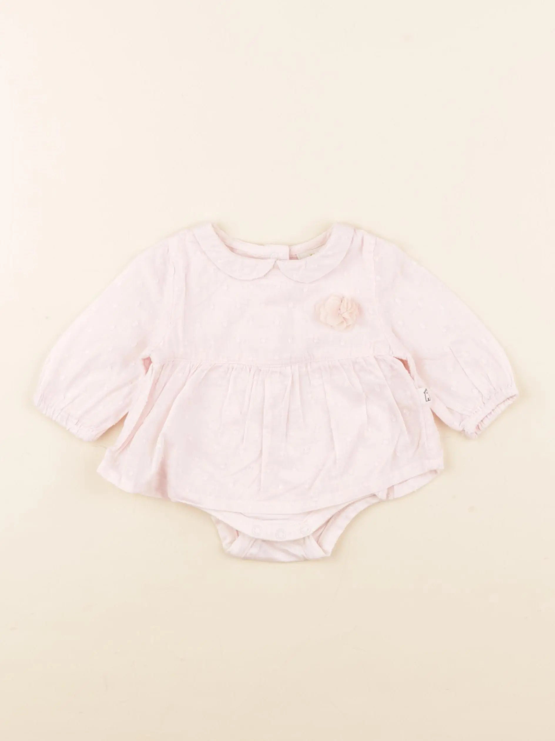 Tape à l'oeil - body blouse rose - 1 mois