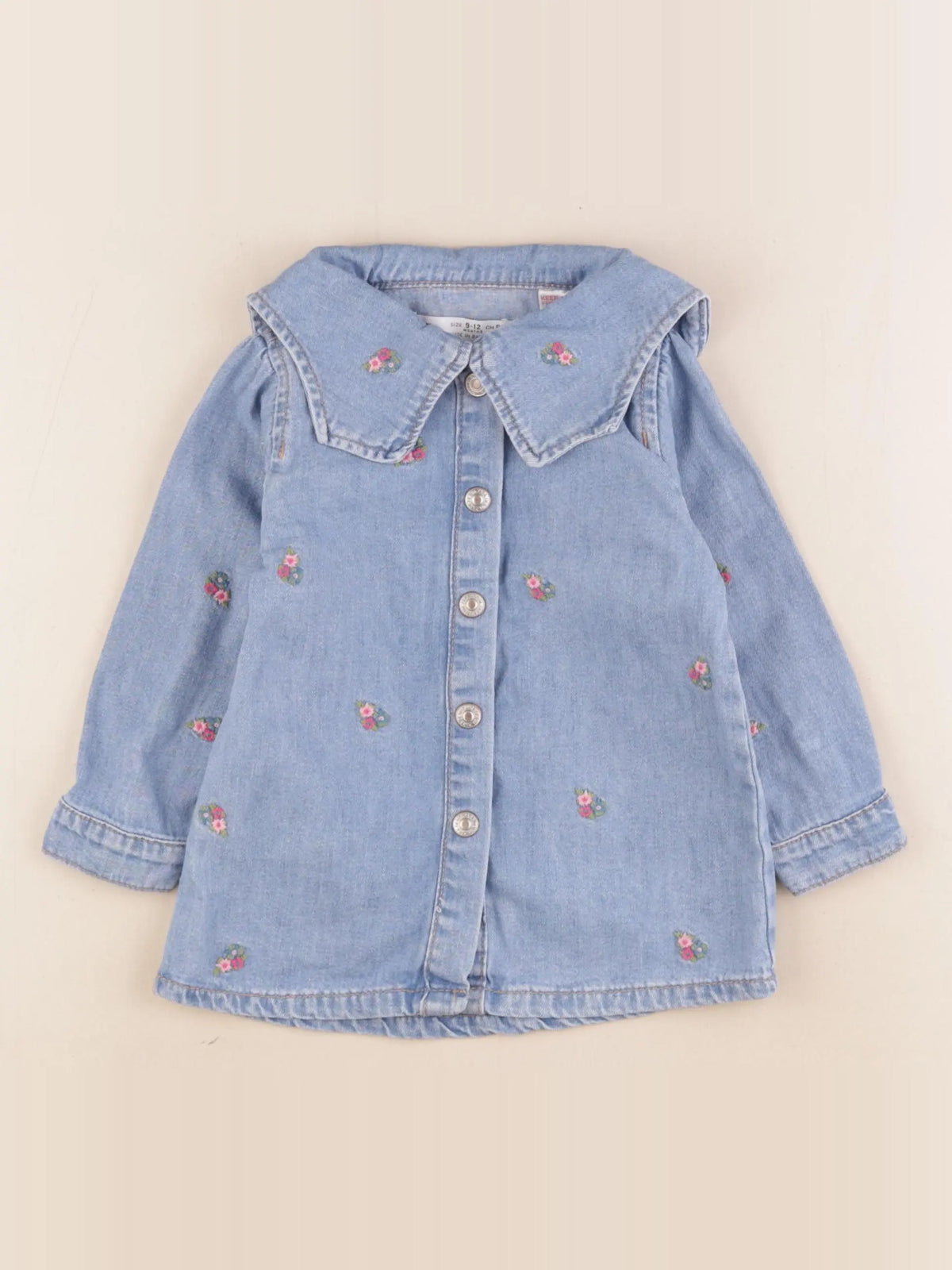 Zara - robe bleu - 9/12 mois