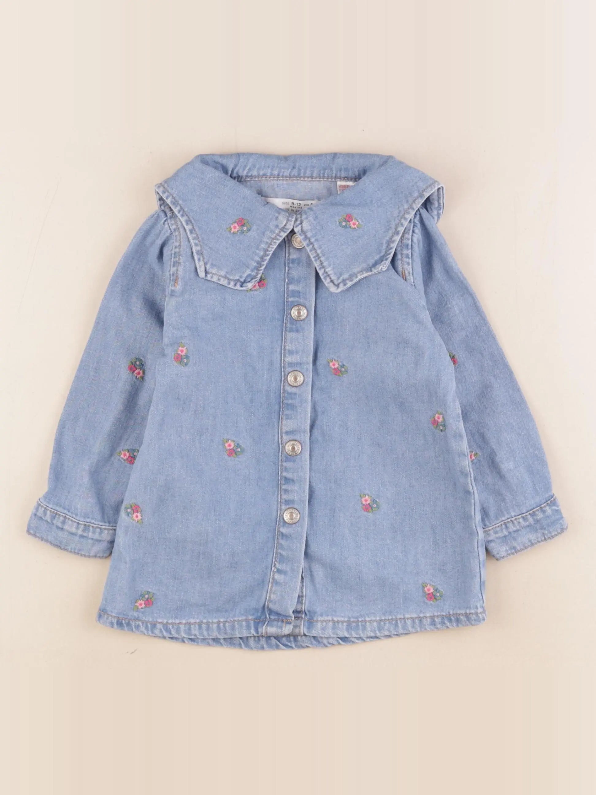 Zara - robe bleu - 9/12 mois