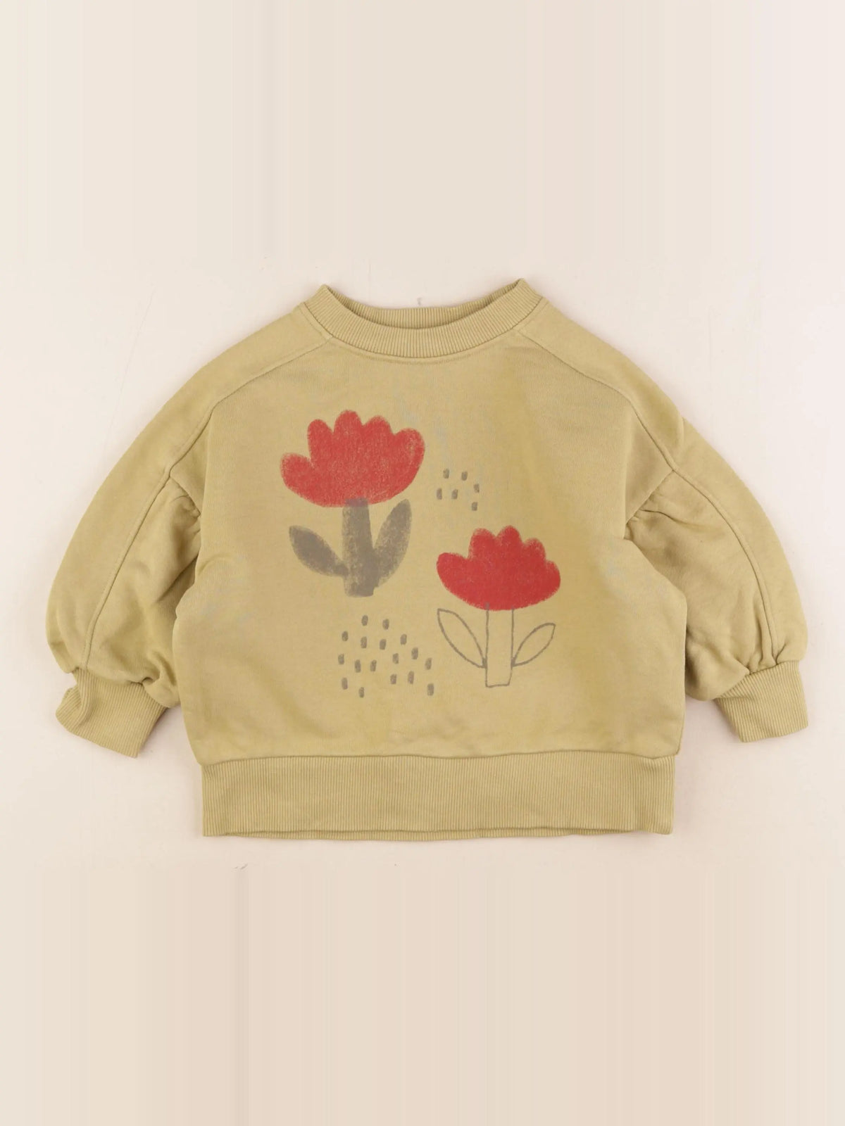 Monoprix - sweat vert - 4 ans