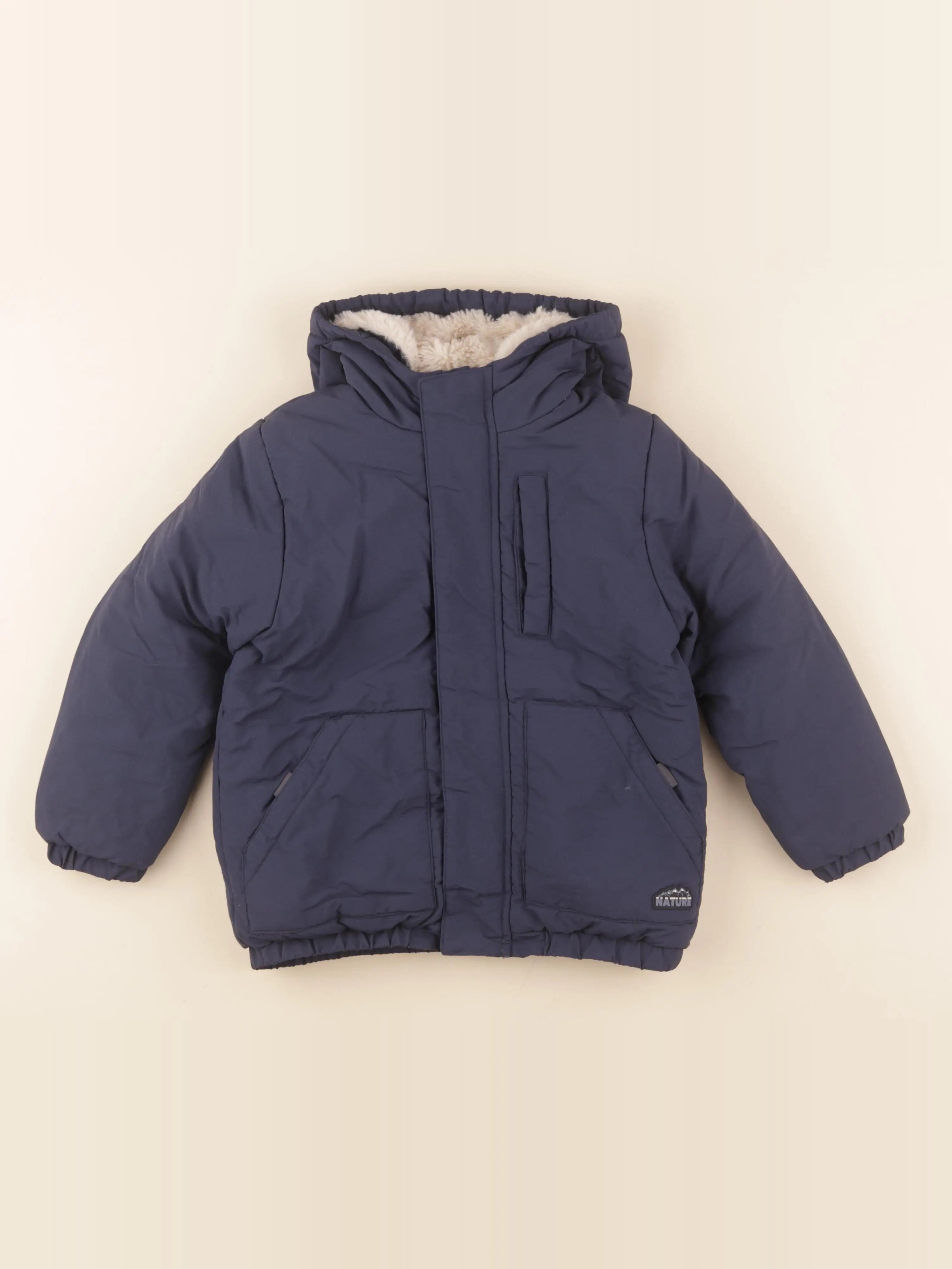 Vertbaudet - parka bleu - 5 ans