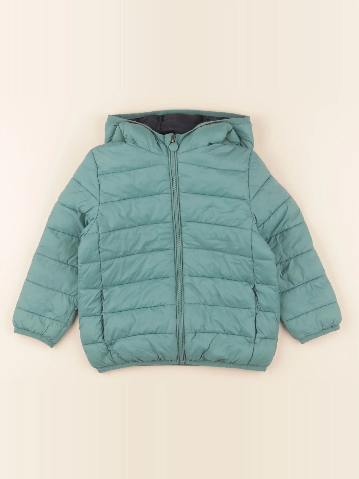 Vertbaudet - doudoune vert - 4 ans