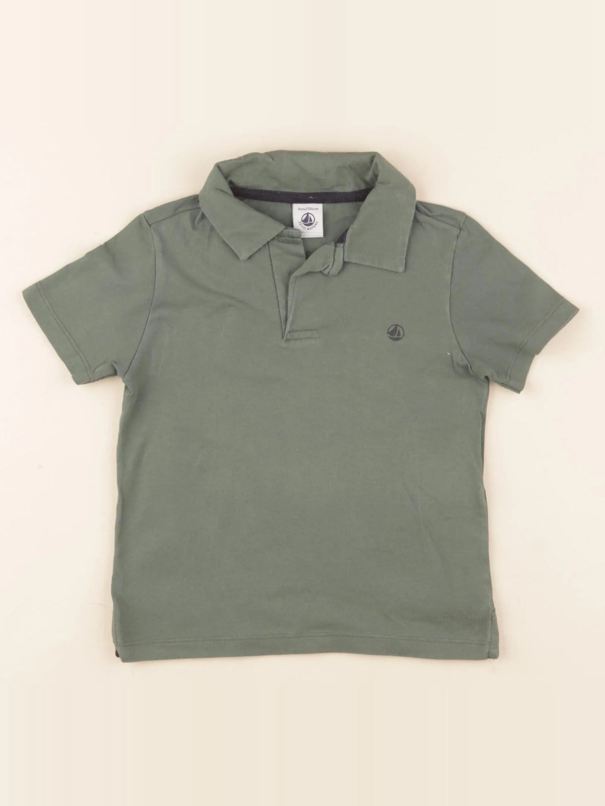Petit Bateau - polo vert - 4 ans
