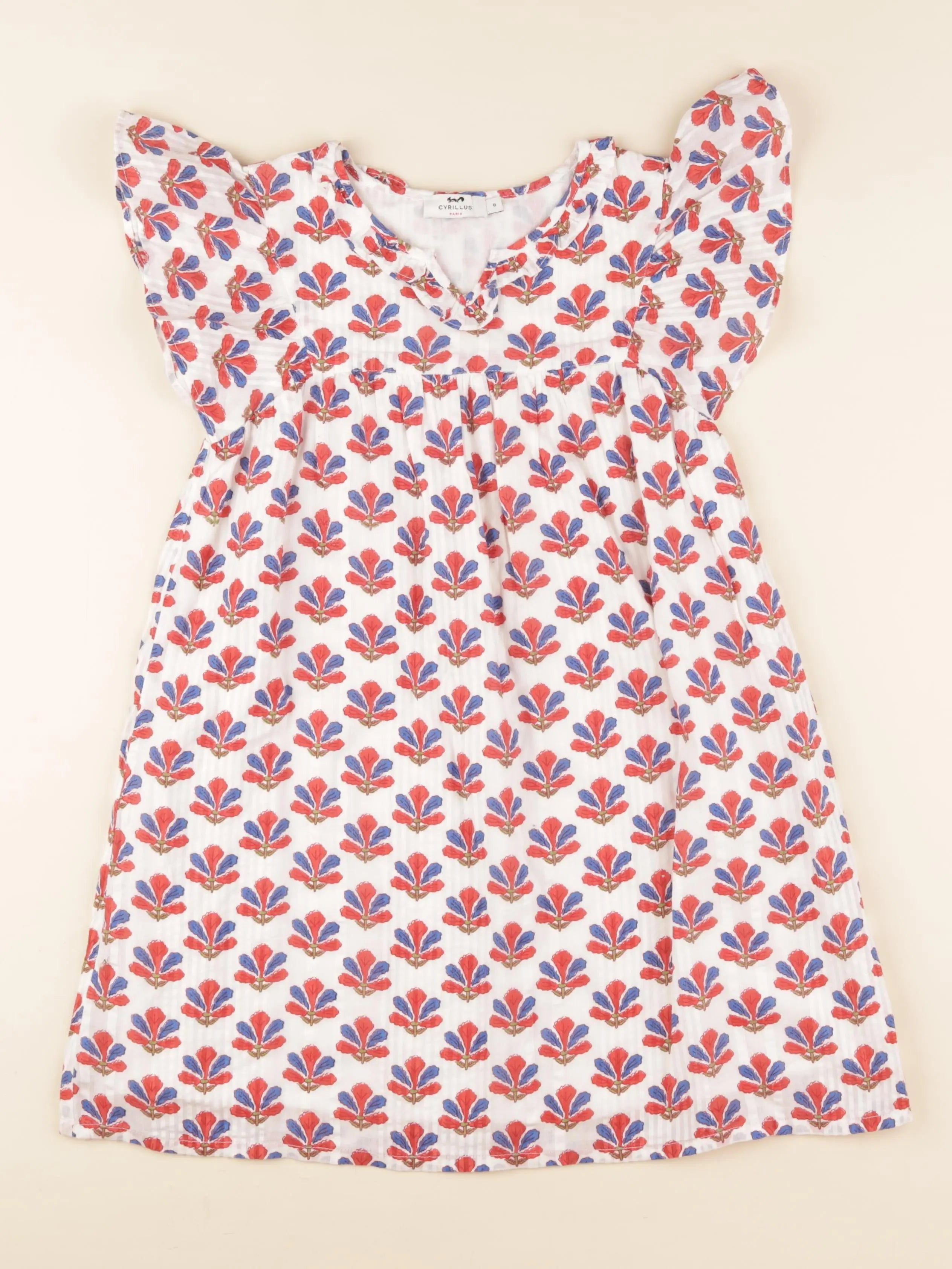 Cyrillus - robe multicolore - 8 ans