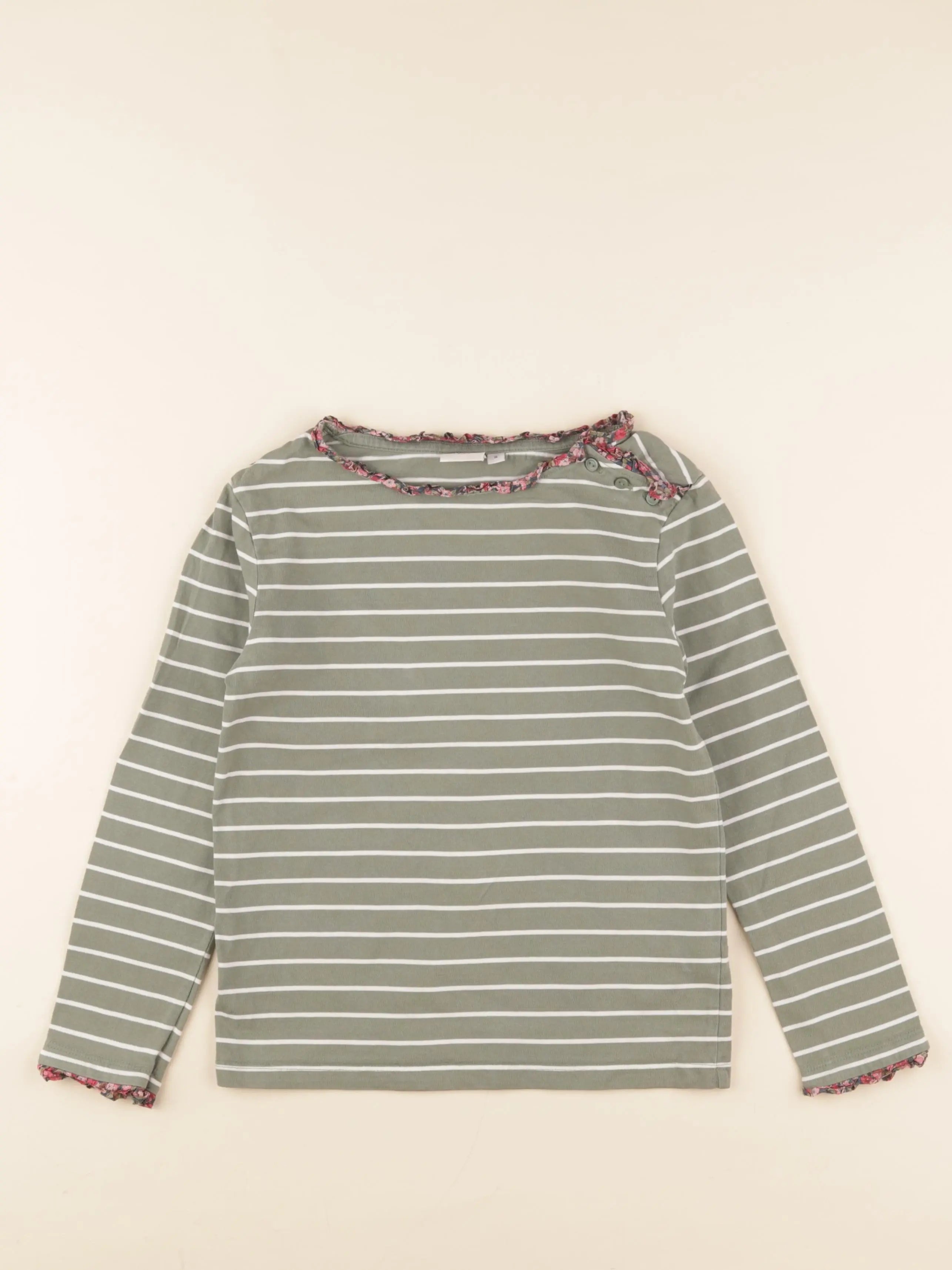 Cyrillus - tee-shirt vert - 8 ans