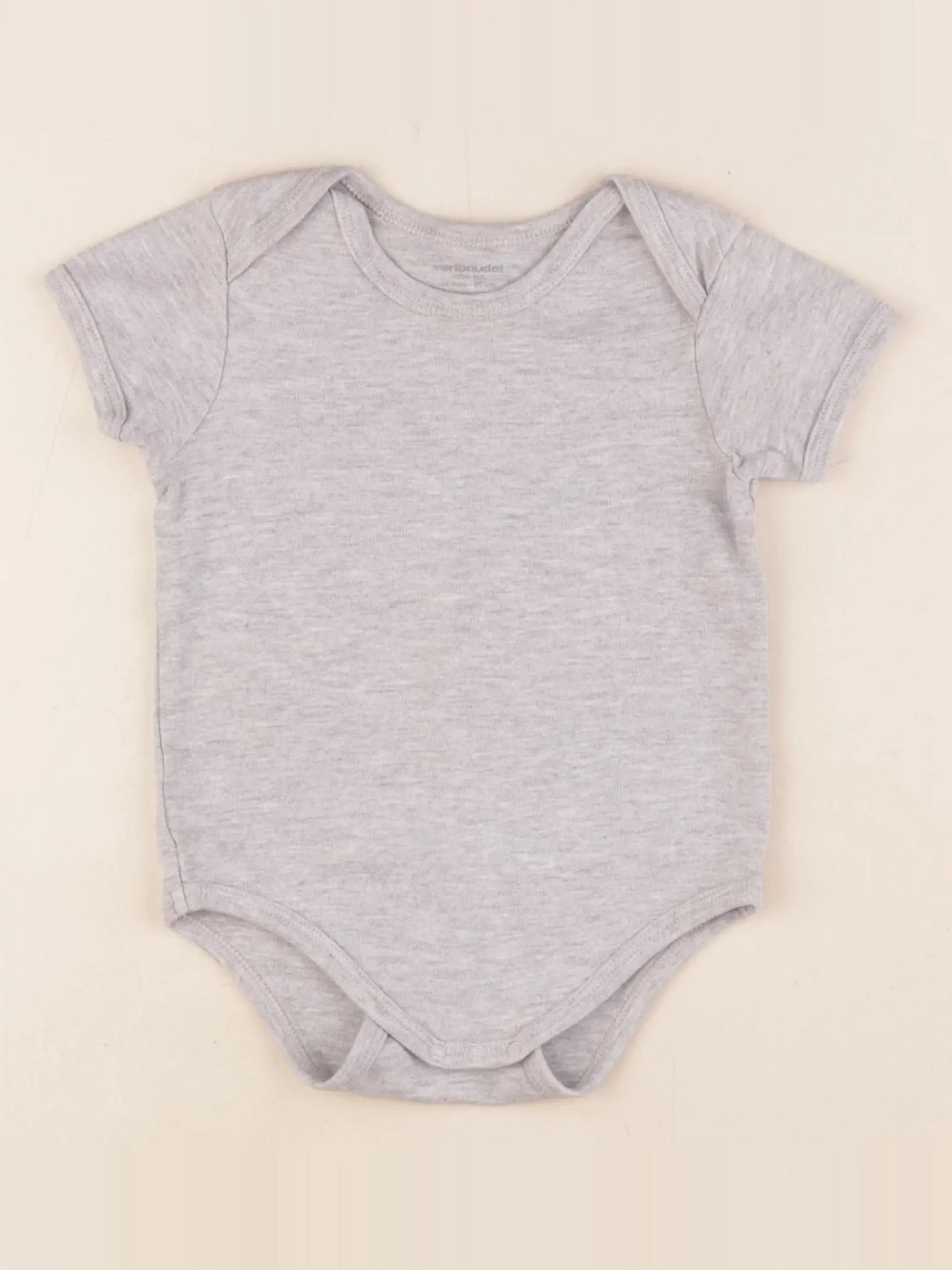 Vertbaudet - body gris - 24 mois