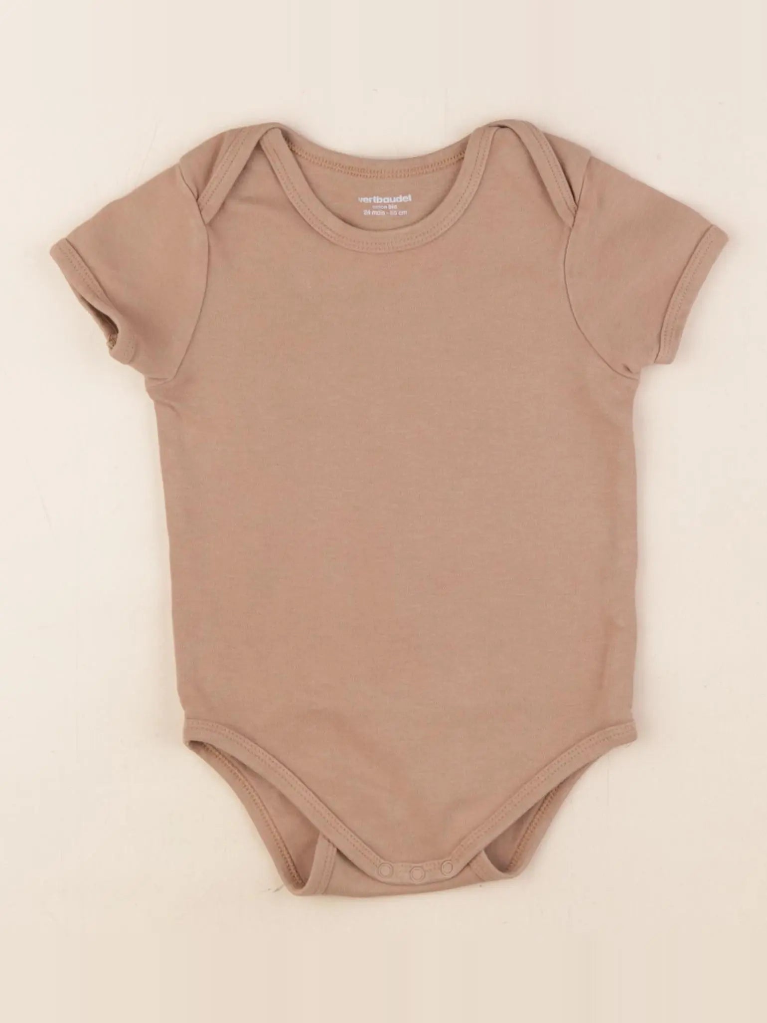 Vertbaudet - body marron - 24 mois