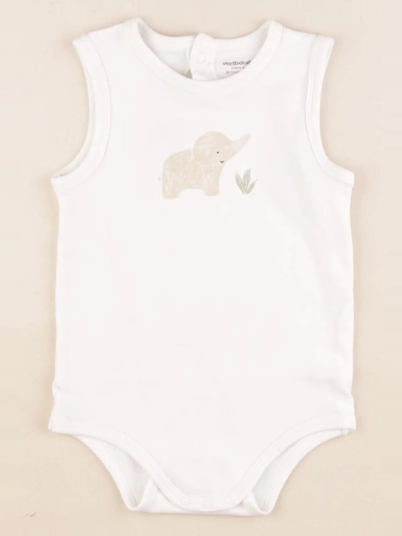 Vertbaudet - body blanc - 36 mois
