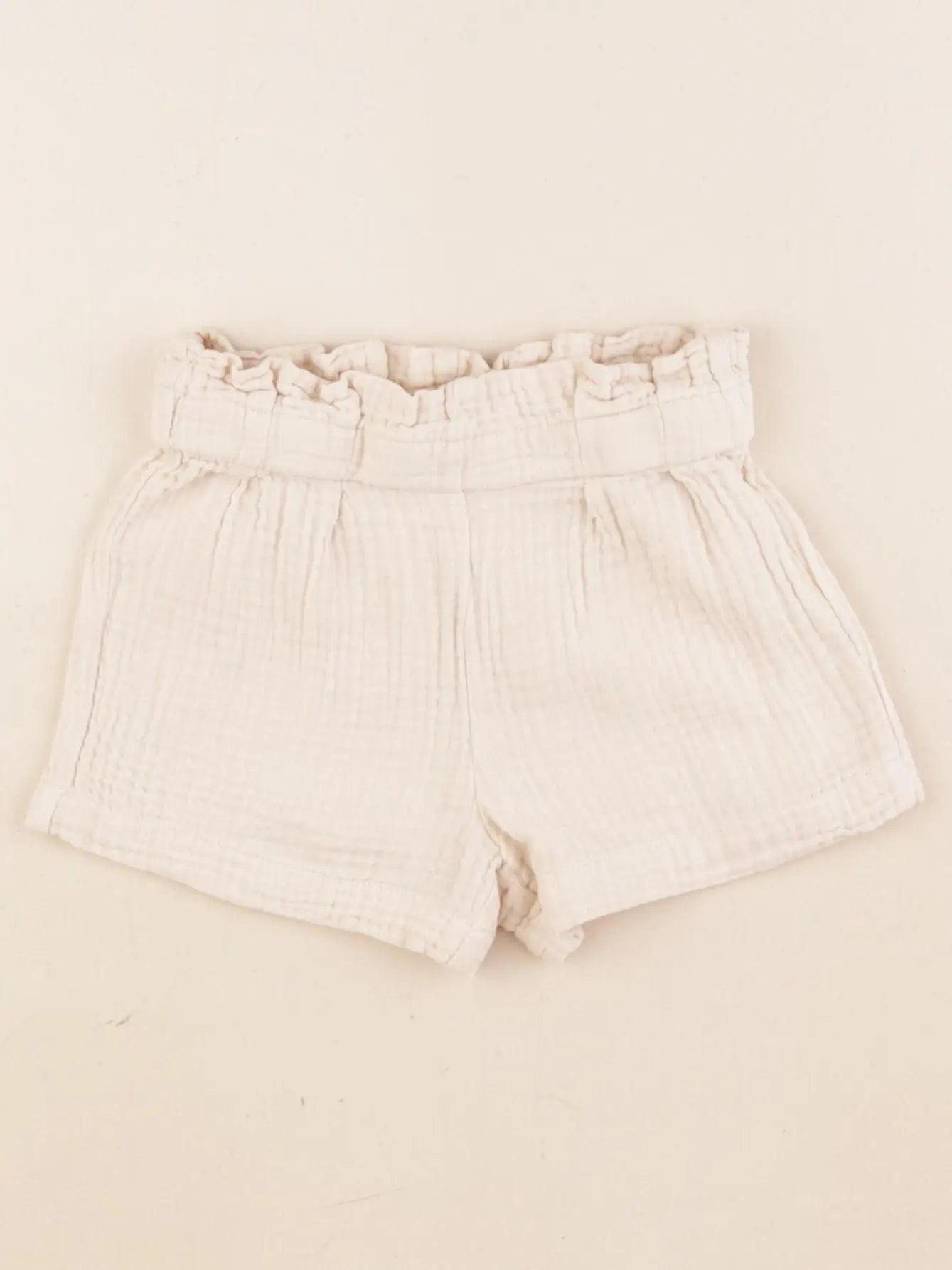Vertbaudet - short beige - 2 ans
