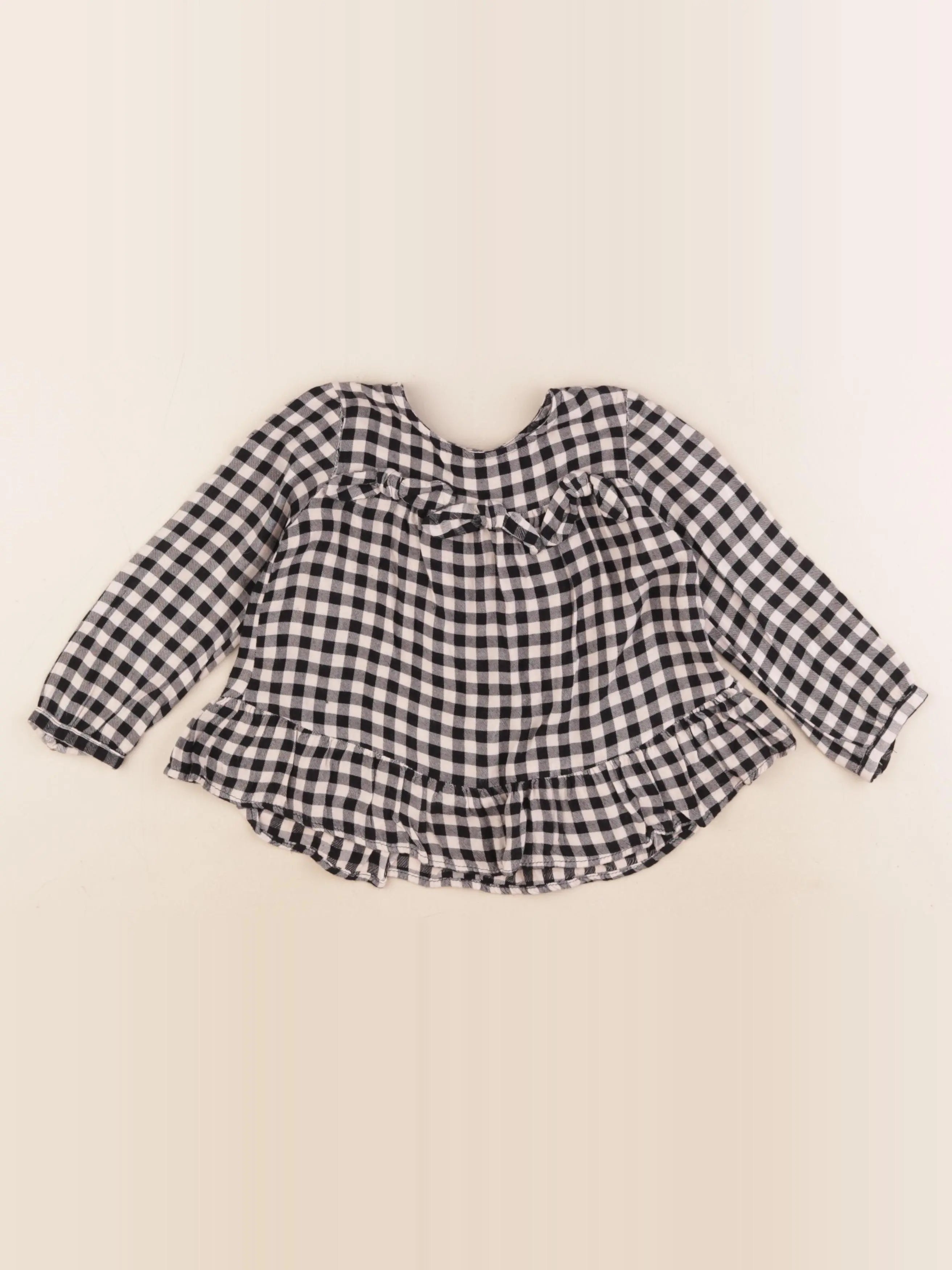 Zara - blouse noir - 18/24 mois