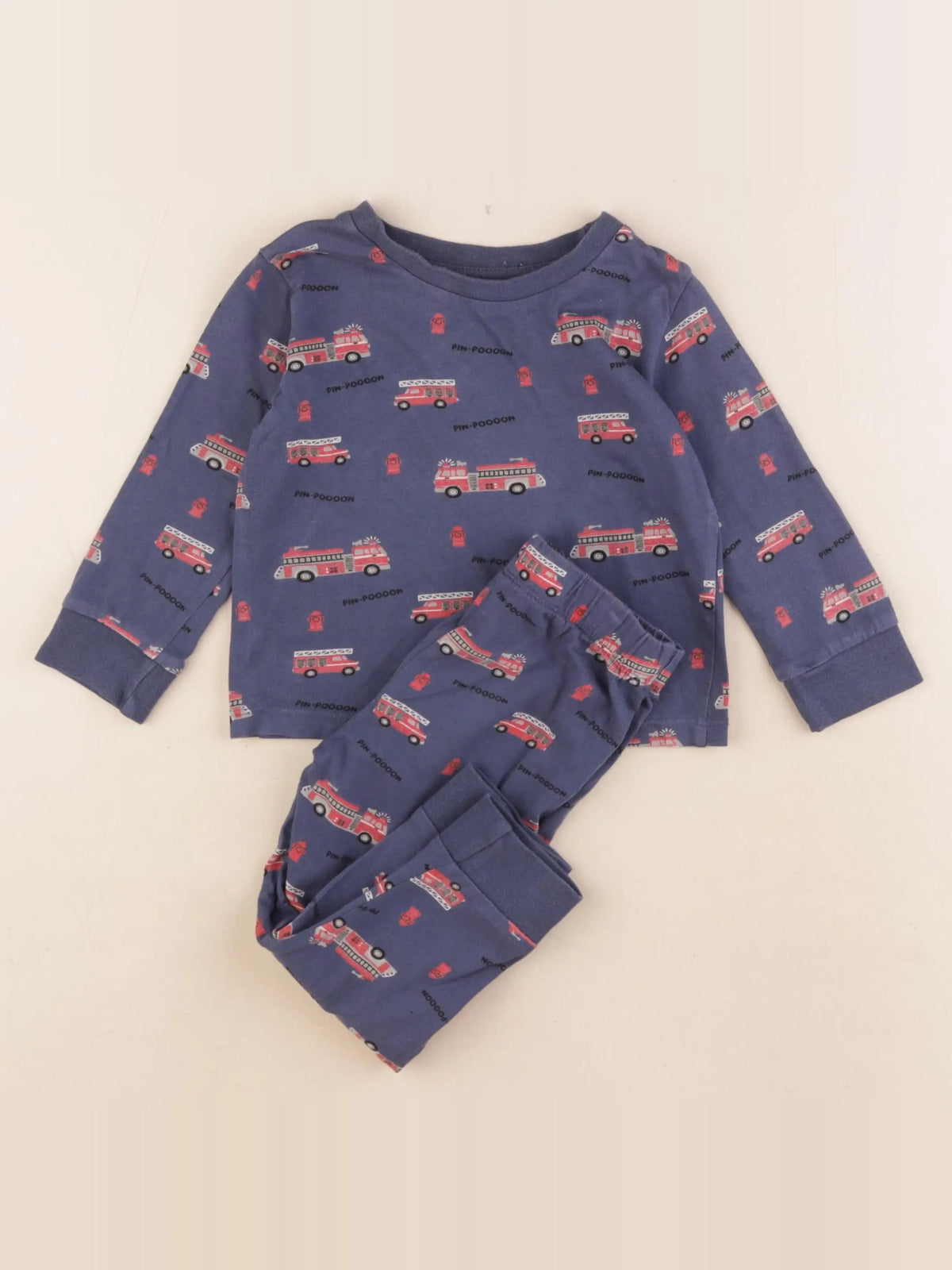 Vertbaudet - pyjama coton bleu - 2 ans
