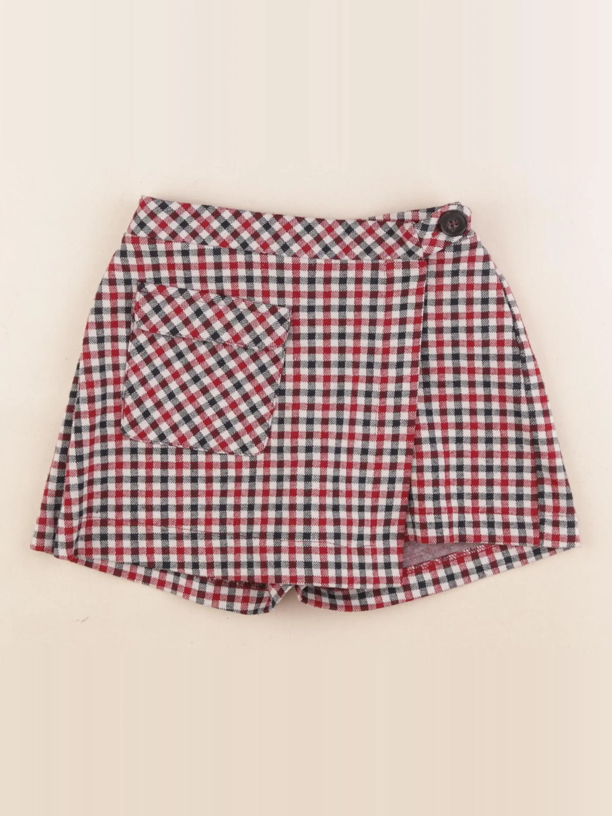 Zara - jupe short rouge - 8 ans