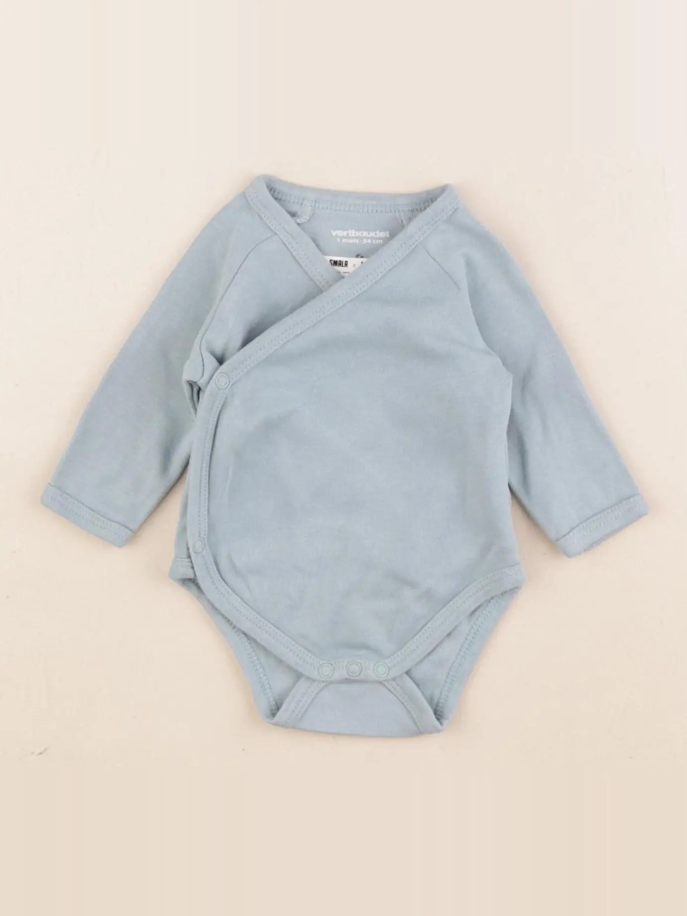 Vertbaudet - body bleu - 1 mois