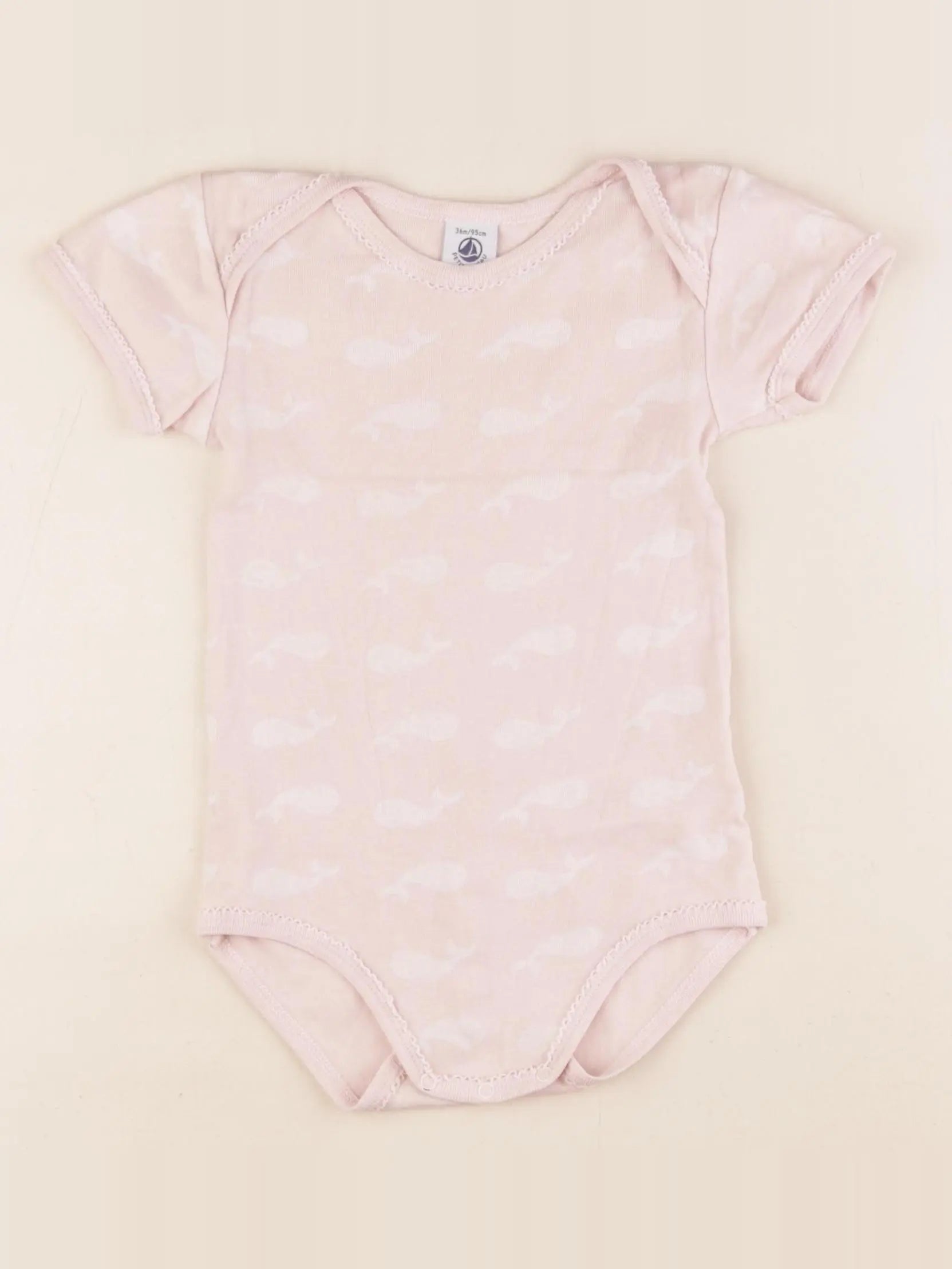 Petit Bateau - body rose - 36 mois