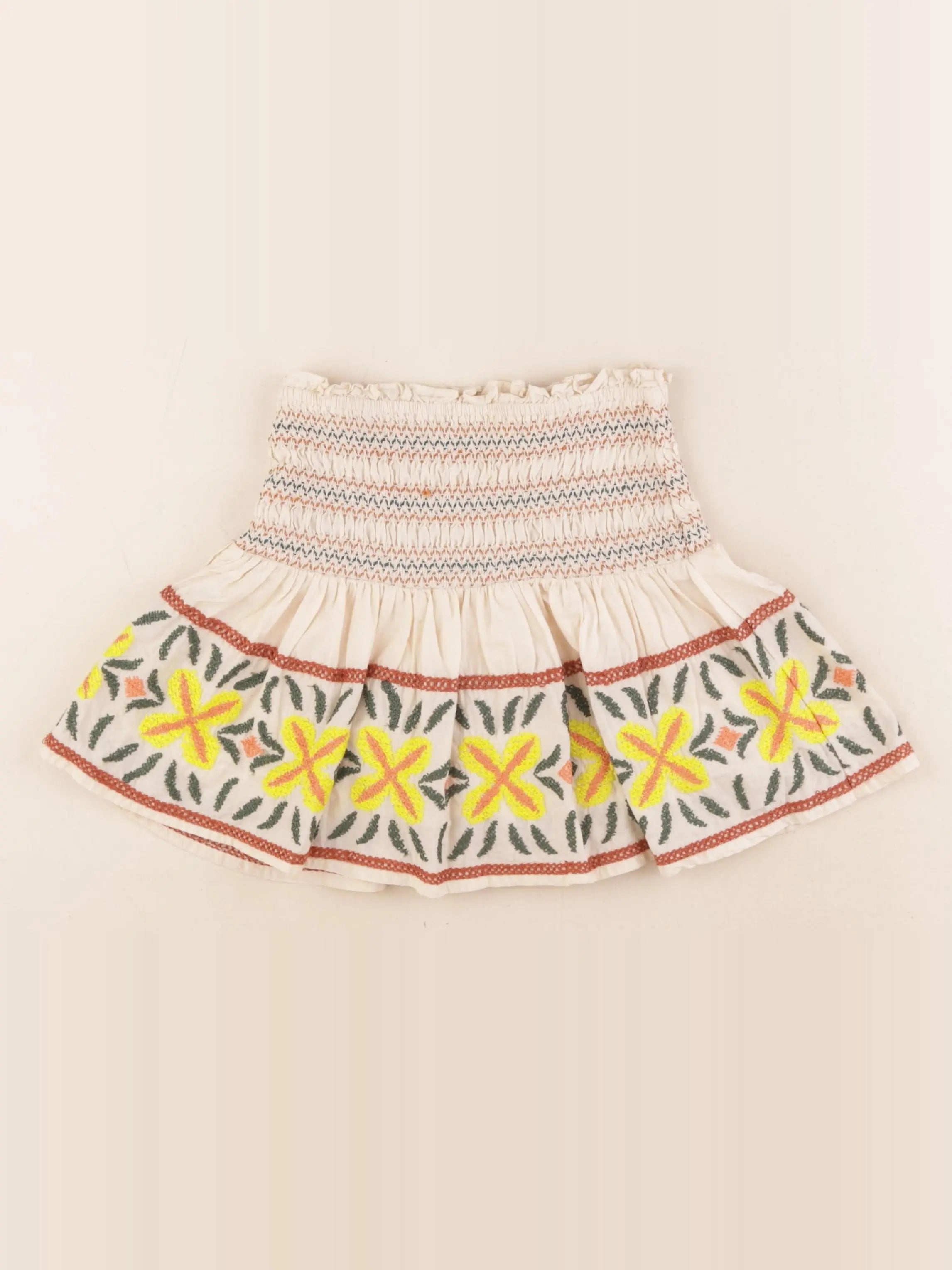 Zara - jupe short multicolore - 8/9 ans