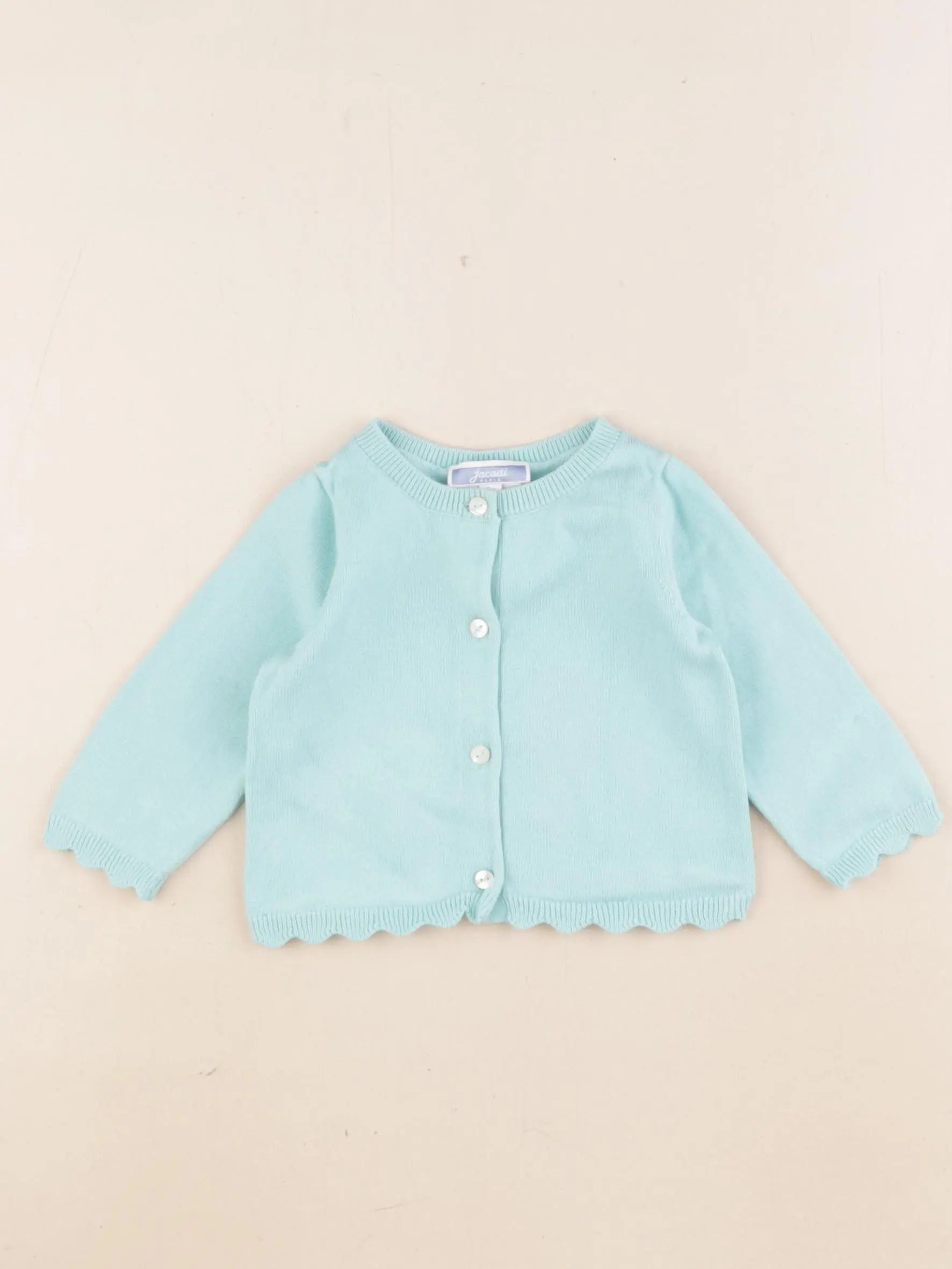 Jacadi - gilet vert - 6 mois