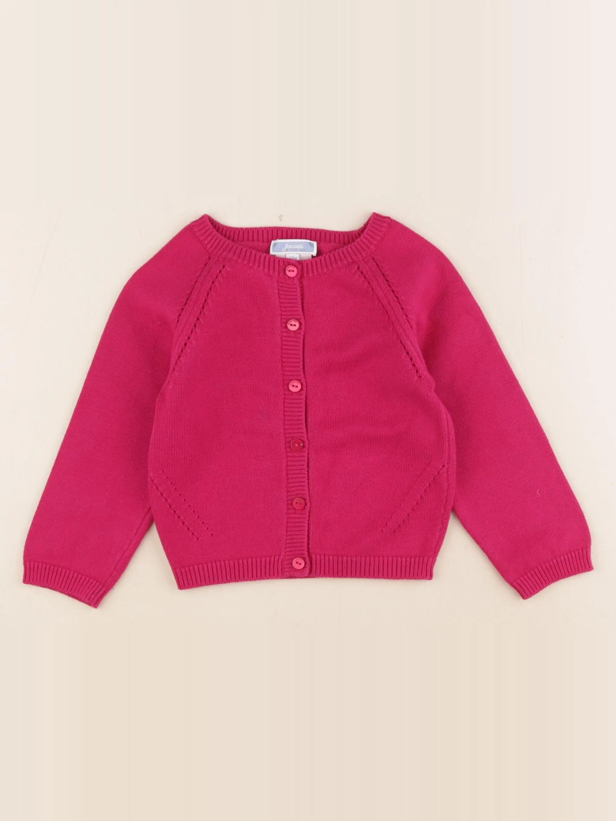Jacadi - gilet rose - 24 mois