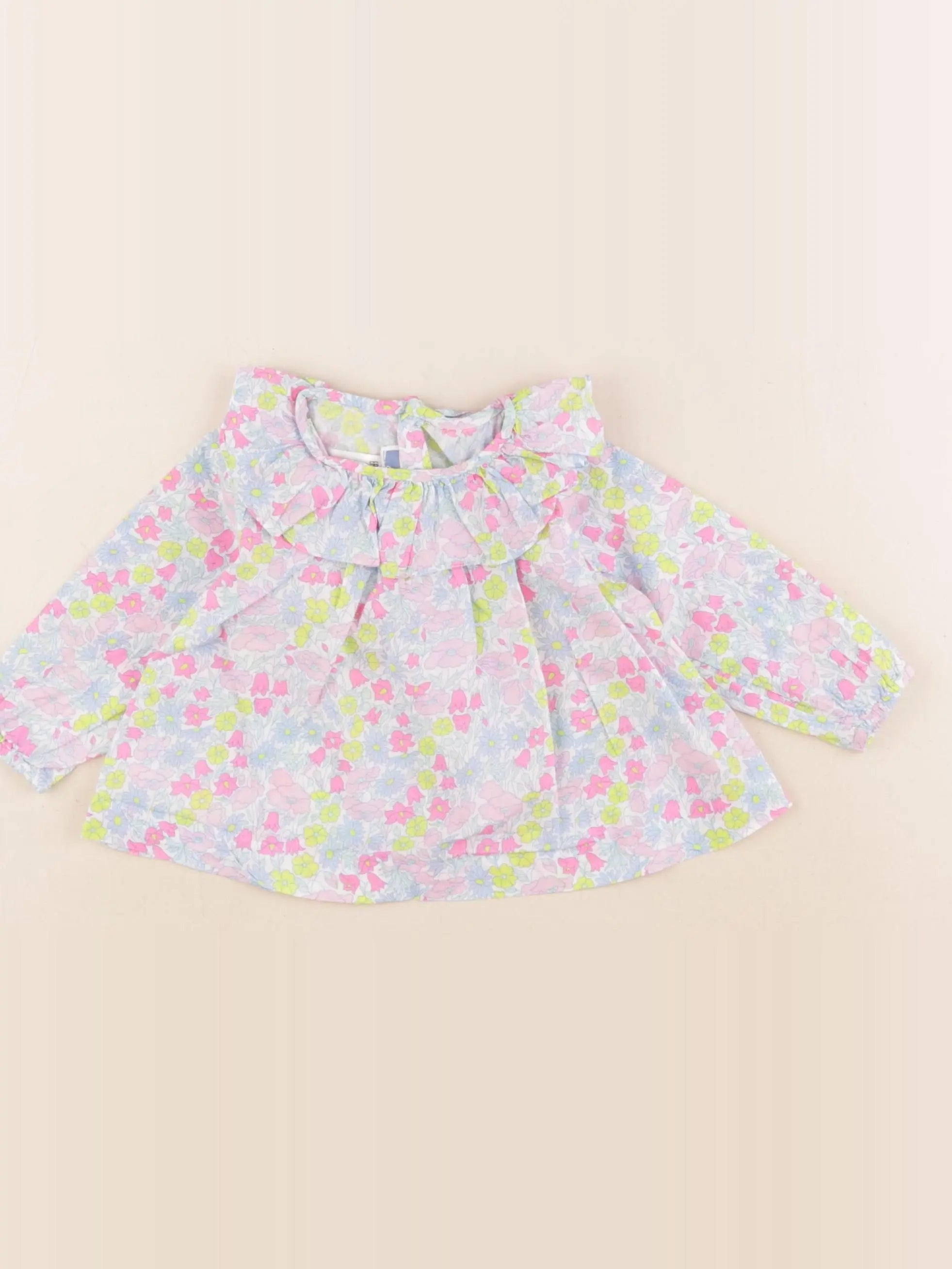 Jacadi - blouse liberty multicolore - 6 mois