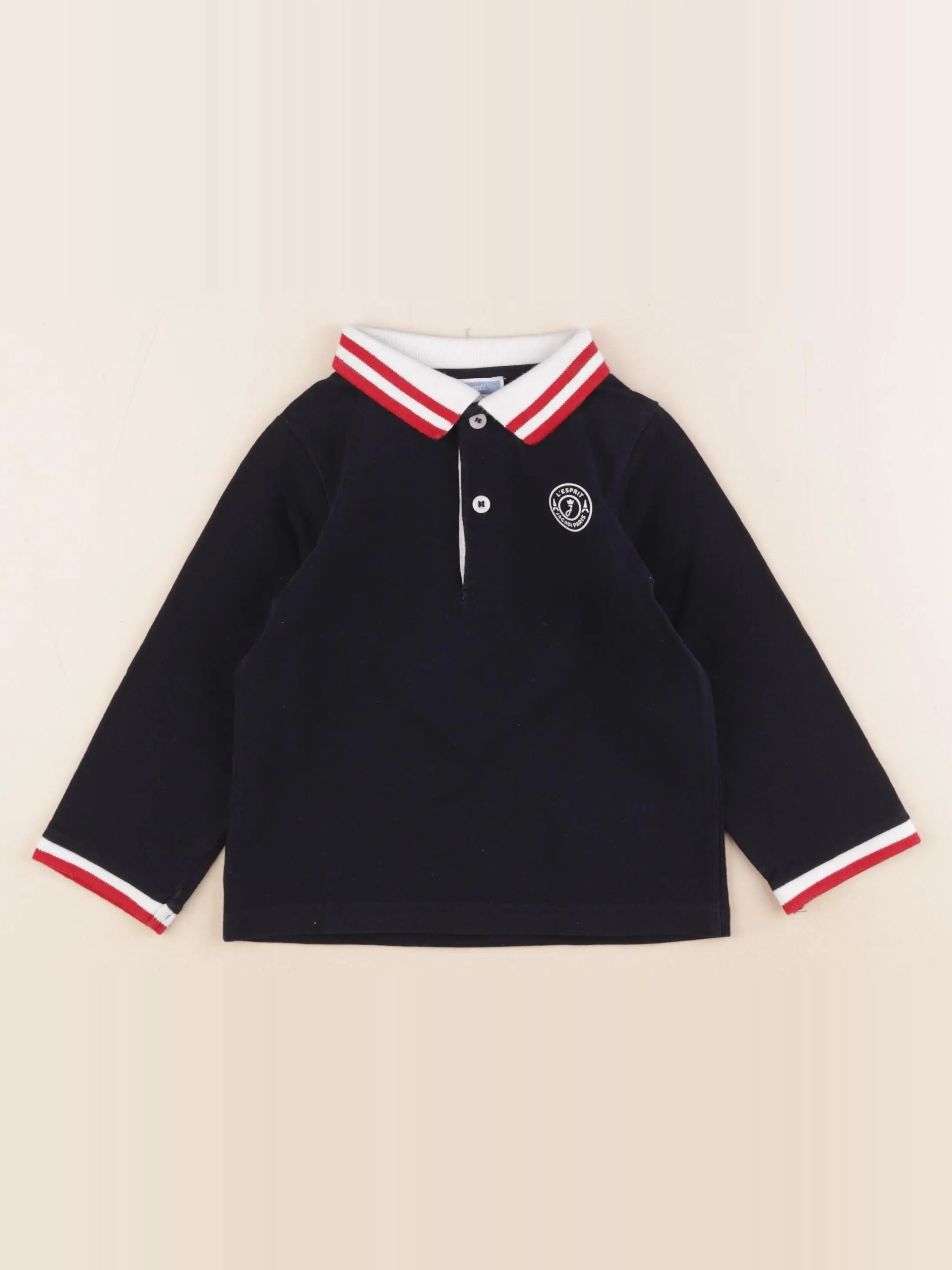 Jacadi - polo bleu - 36 mois
