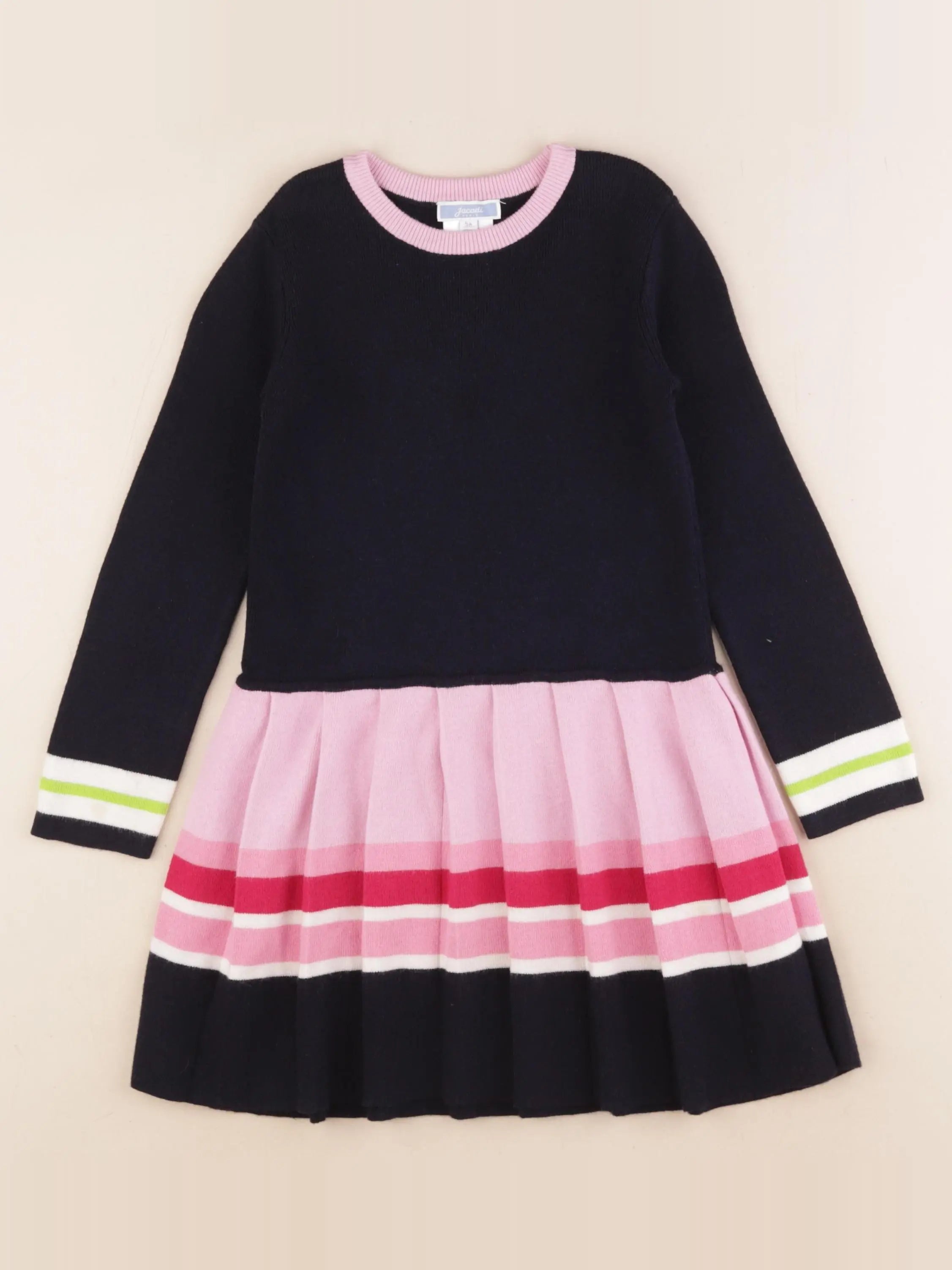 Jacadi - robe bleu, rose - 5 ans