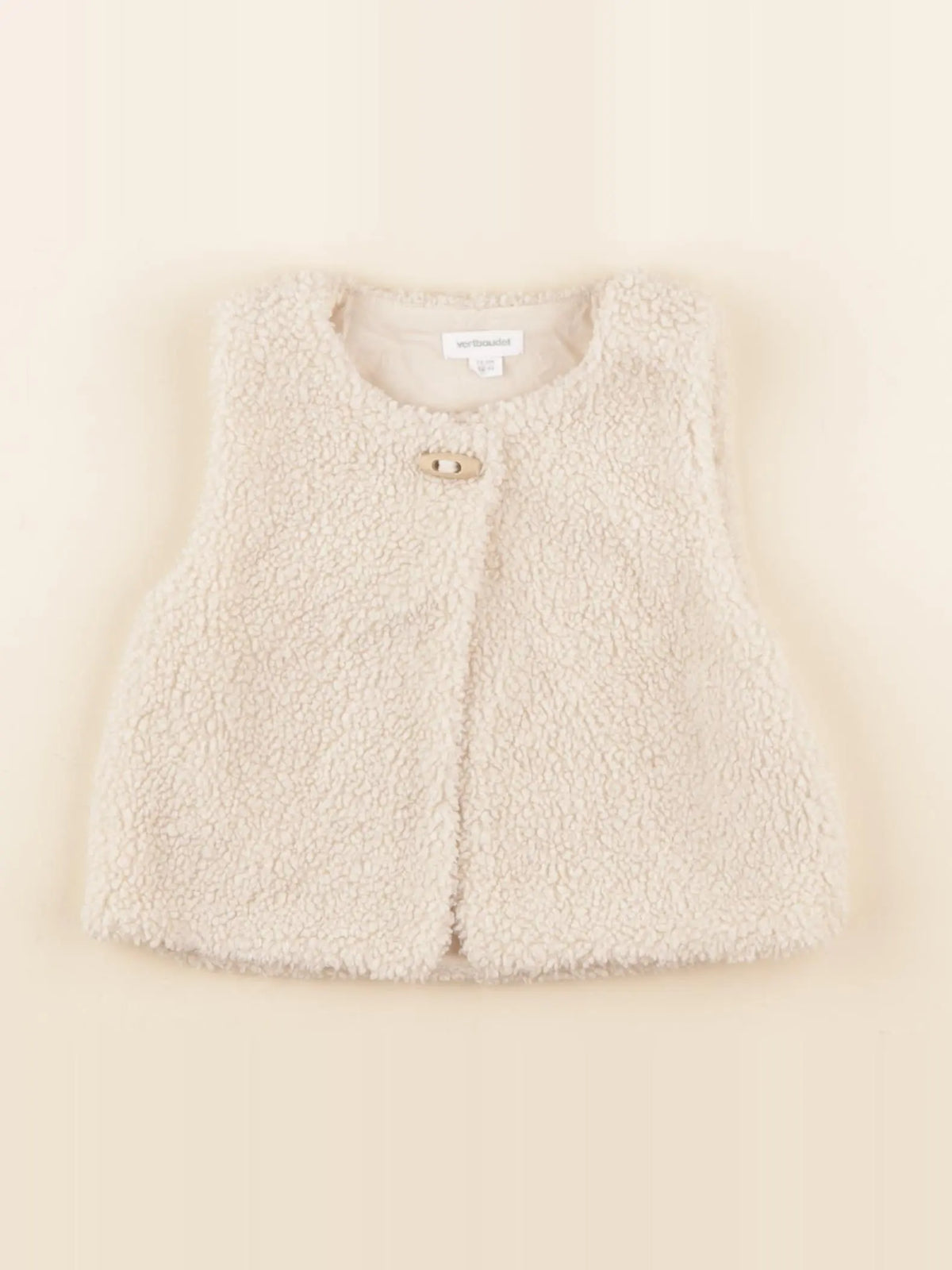Vertbaudet - gilet blanc - 12 mois
