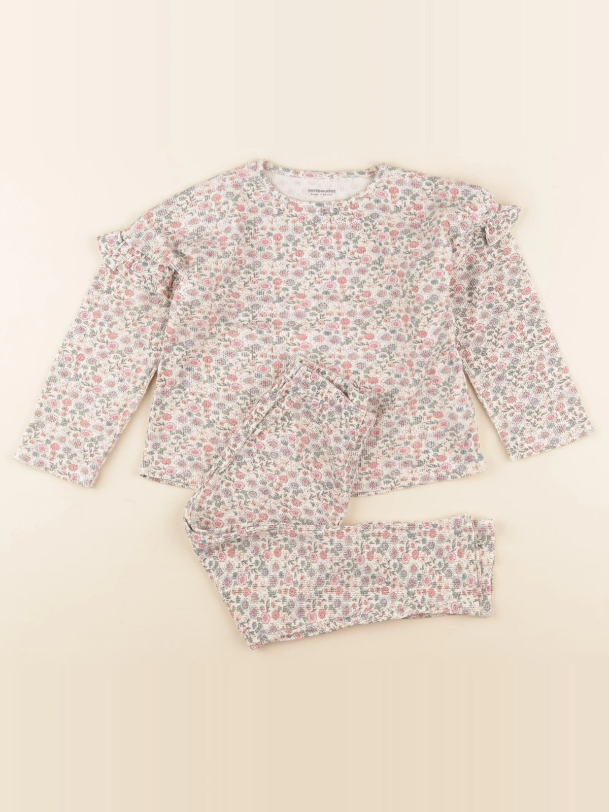 Vertbaudet - pyjama coton multicolore - 6 ans
