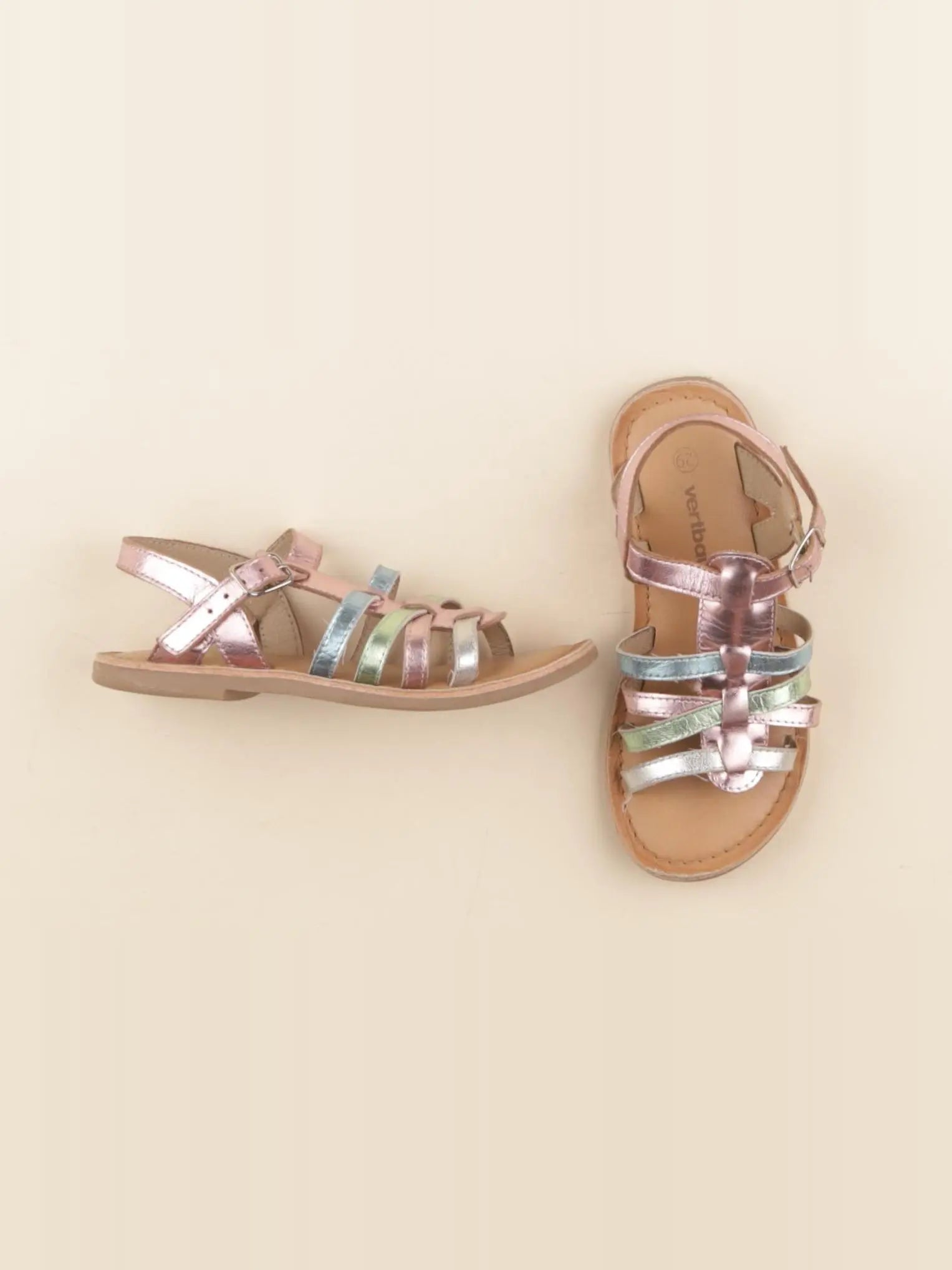 Vertbaudet - sandales multicolore - pointure 29