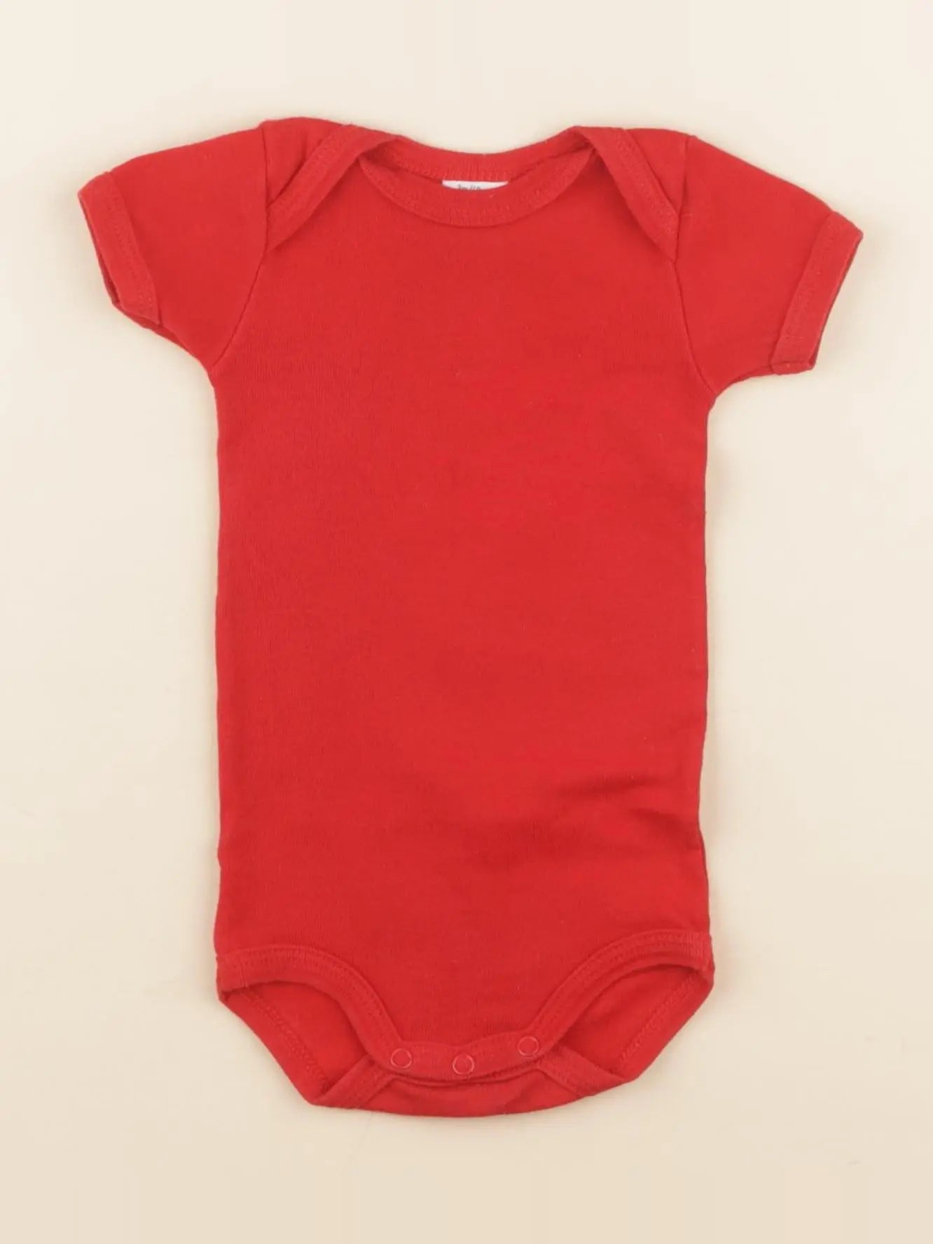 Petit Bateau - body rouge - 3 mois
