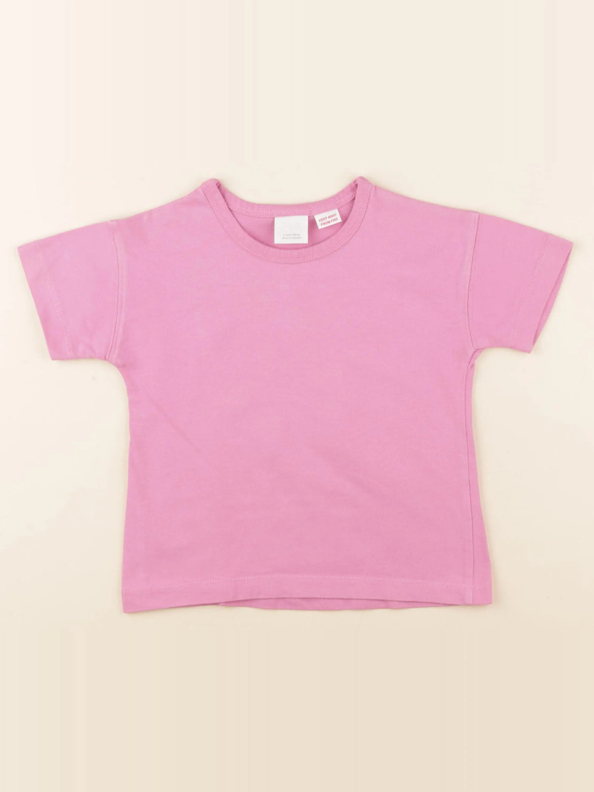 Zara - tee-shirt rose - 4 ans