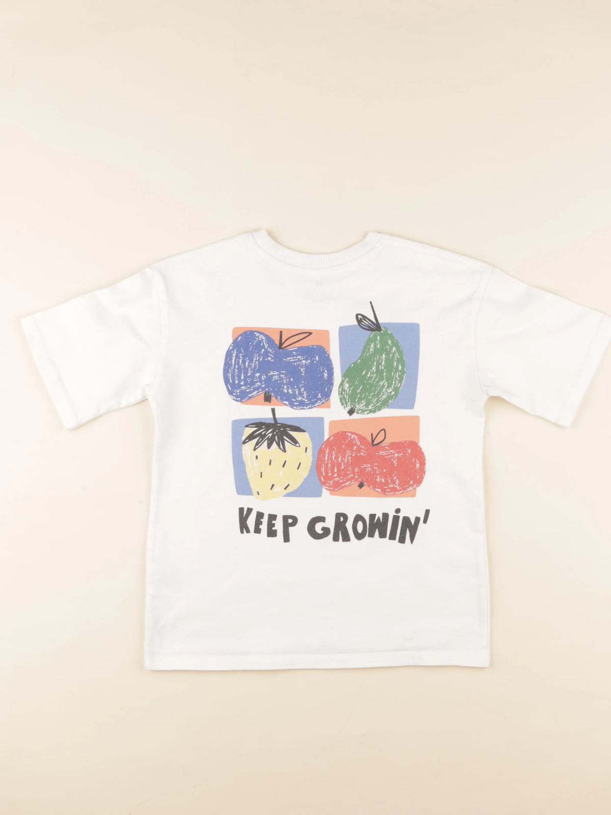 H&M - tee-shirt imprimé au dos blanc - 6/8 ans