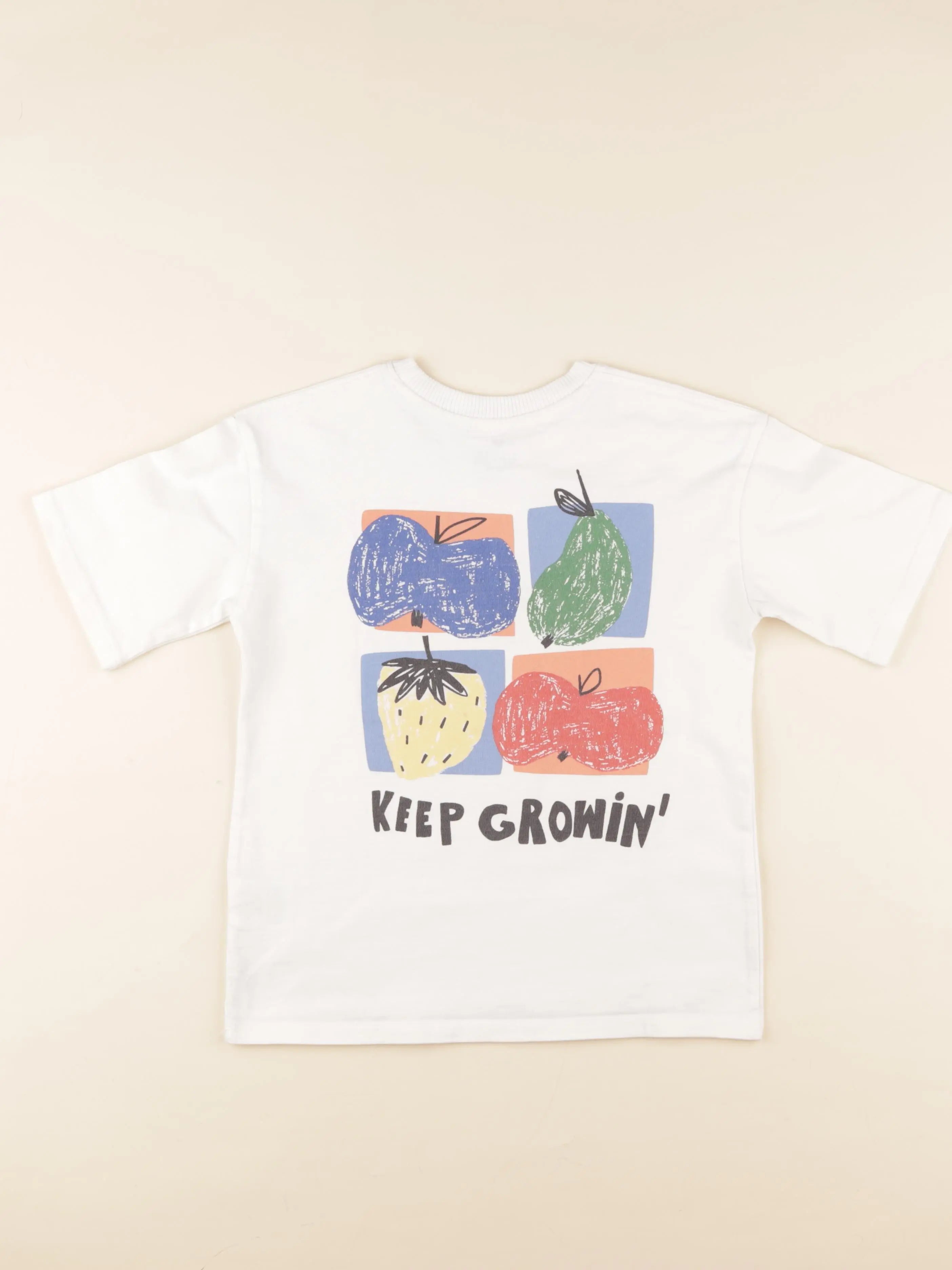 H&M - tee-shirt imprimé au dos blanc - 6/8 ans