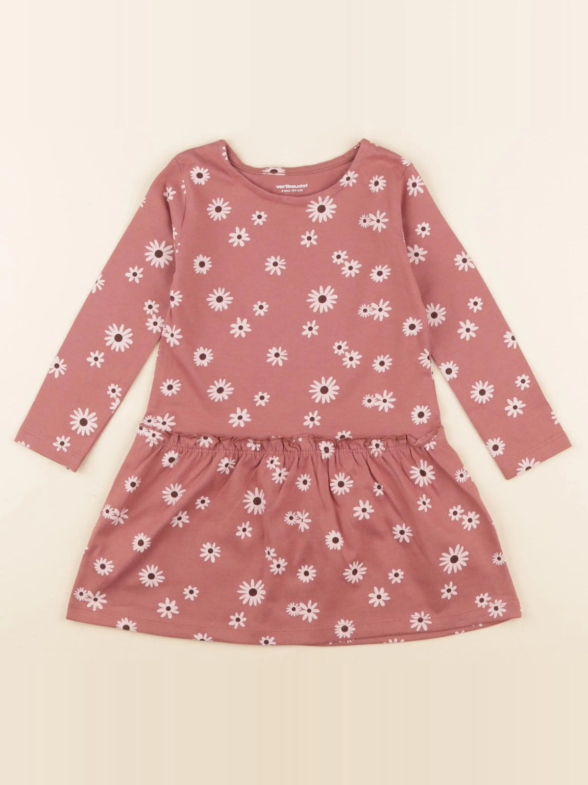 Vertbaudet - robe rose - 3 ans