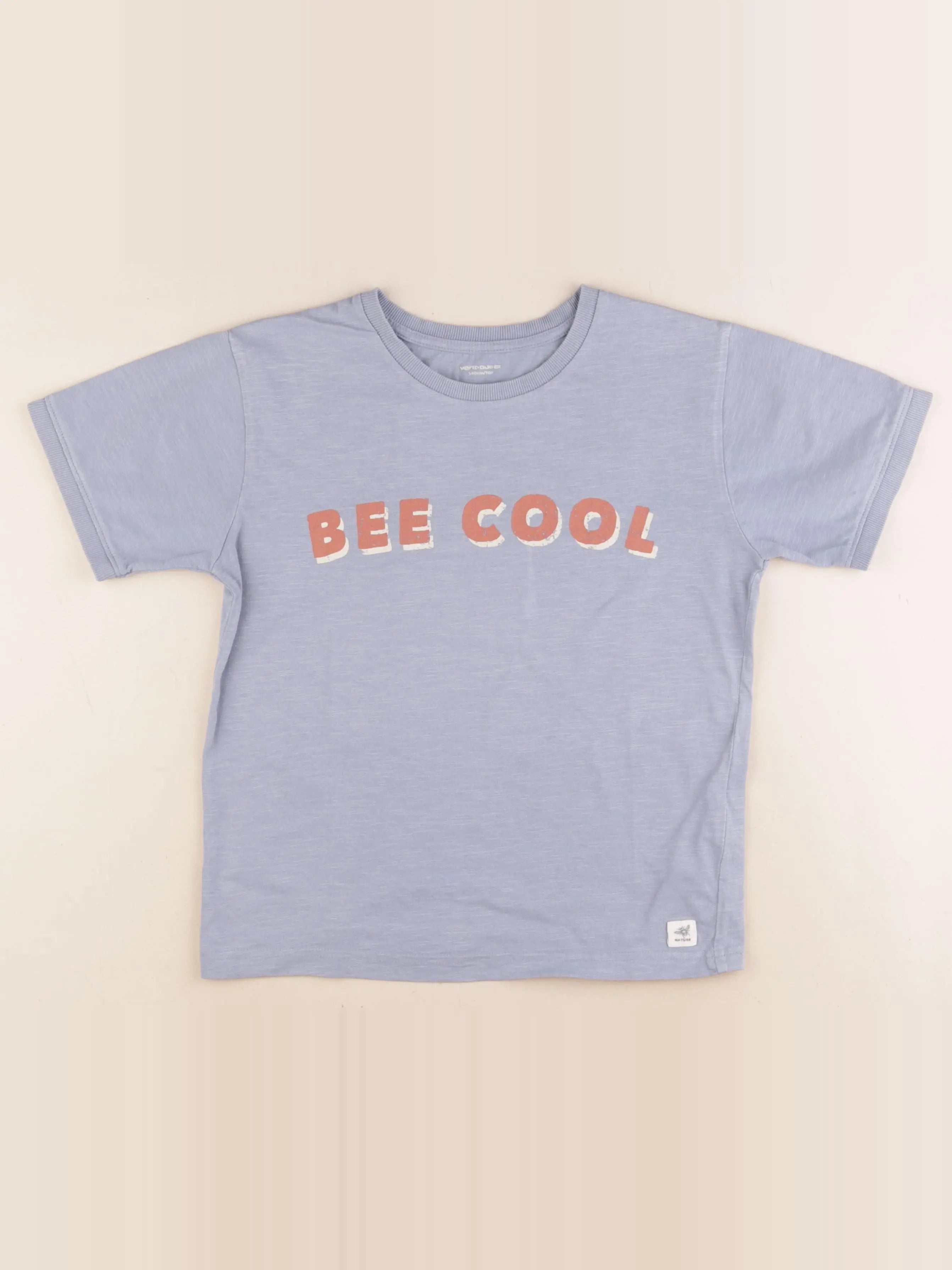 Vertbaudet - tee-shirt bleu - 10 ans