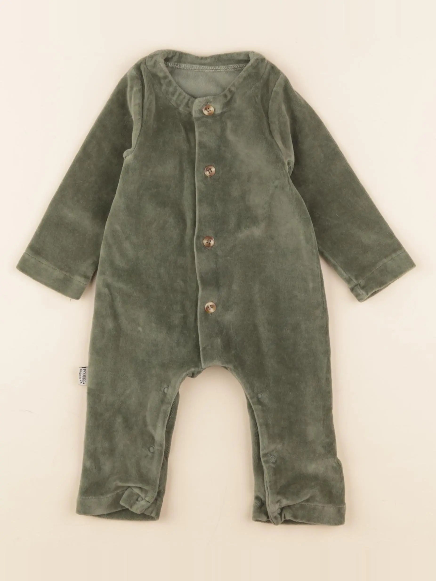 Poudre Organic - combinaison vert - 6 mois