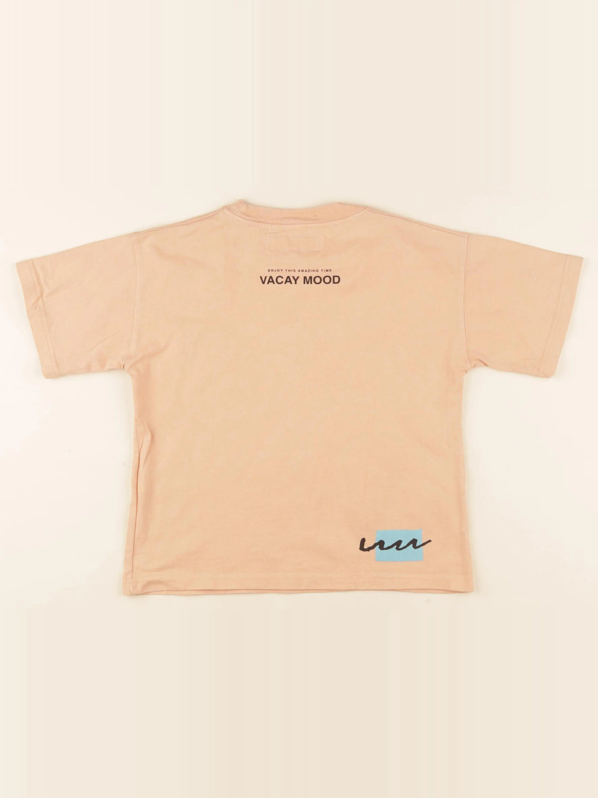 Zara - tee-shirt imprimé au dos orange - 6/7 ans