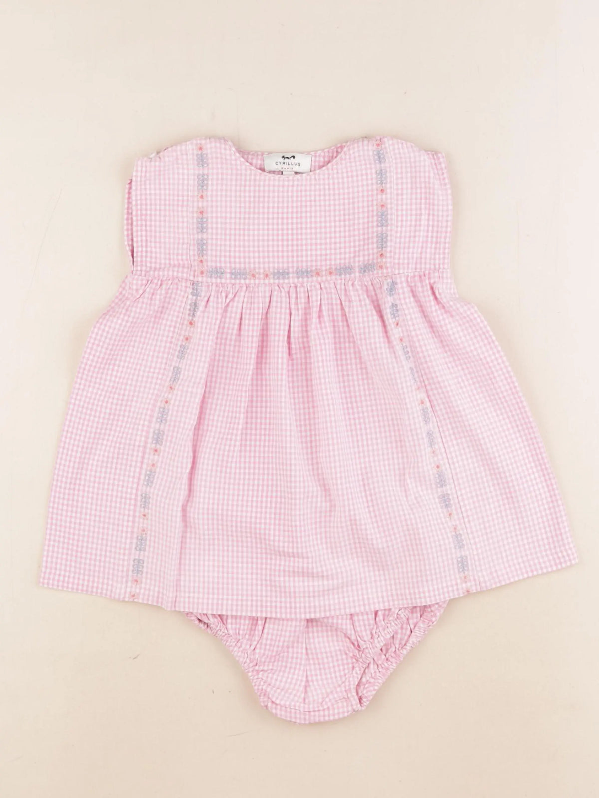Cyrillus - robe rose - 9 mois