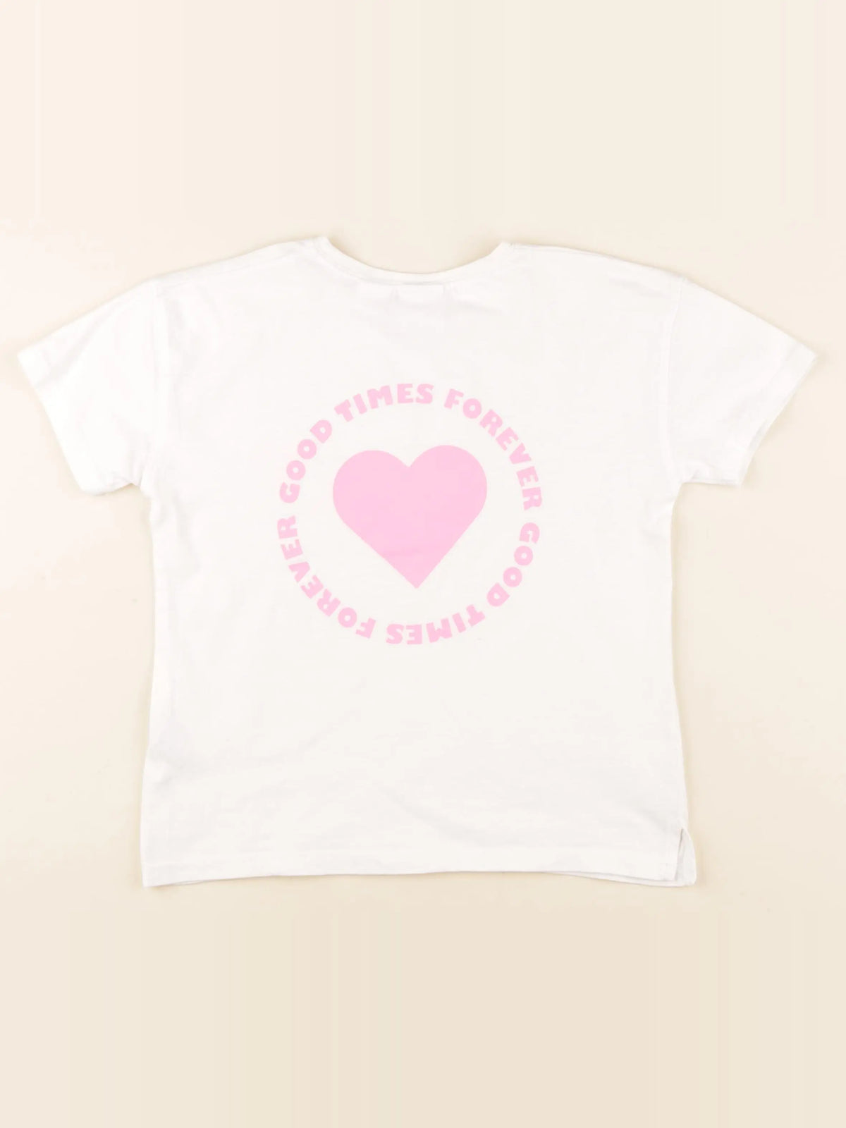 Zara - tee-shirt imprimé au dos blanc - 4/5 ans