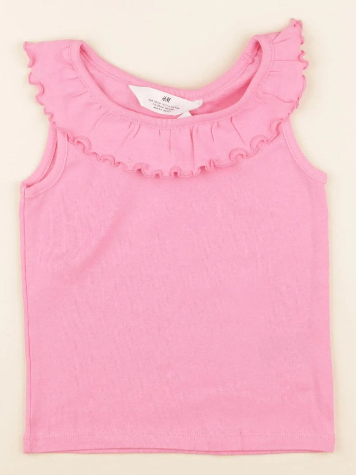 H&M - débardeur rose - 4/6 ans