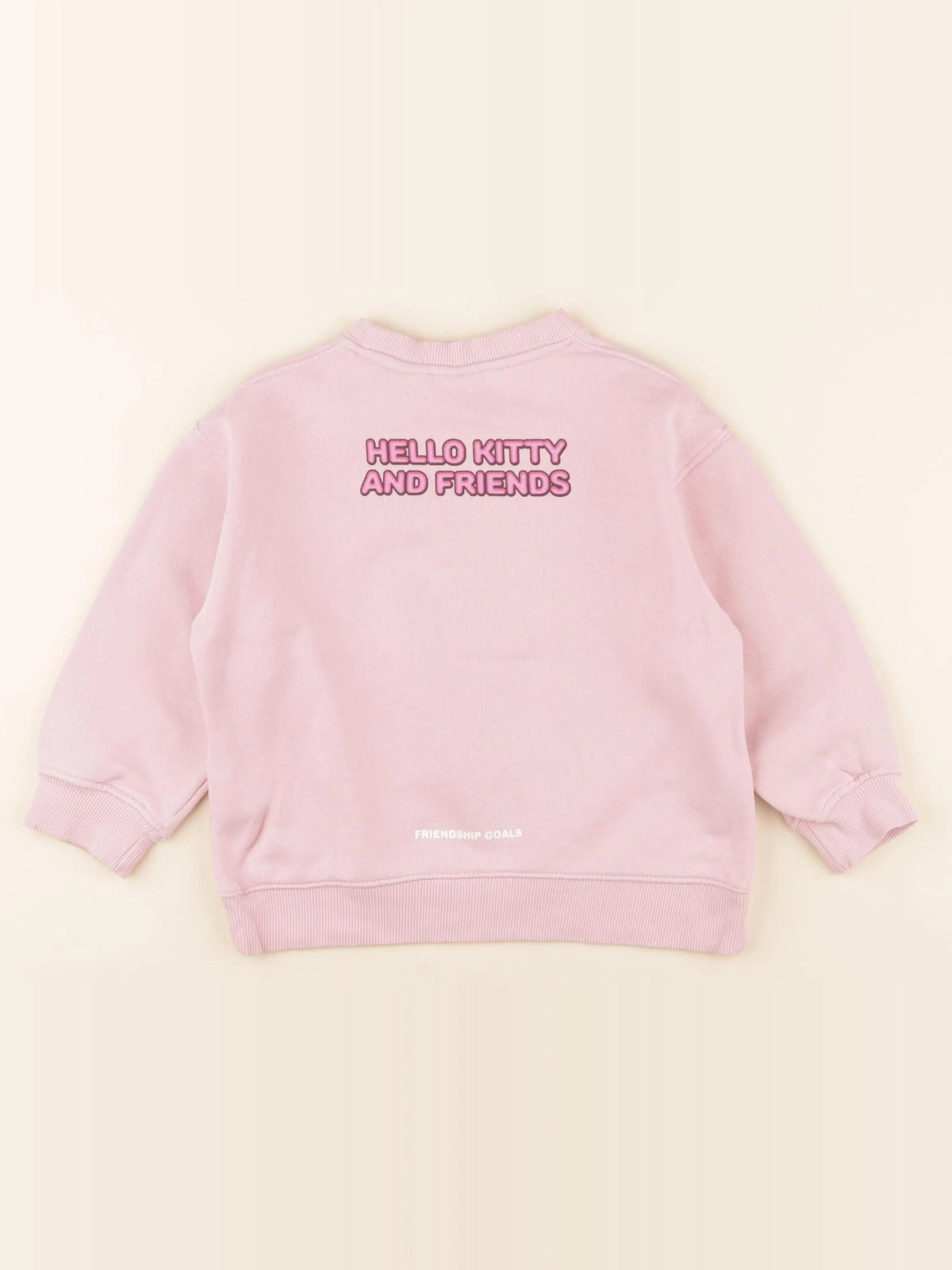 H&M - sweat imprimé au dos rose - 6/7 ans