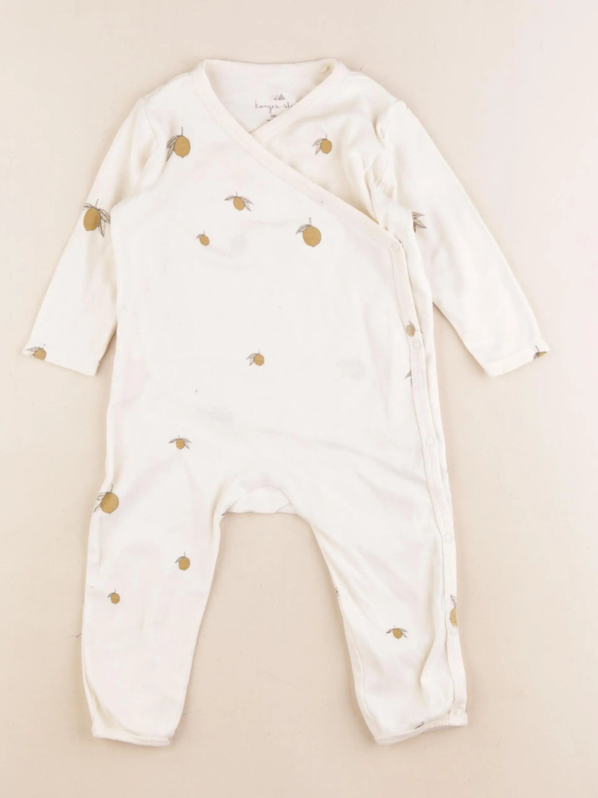 Konges slojd - pyjama coton beige - 6 mois
