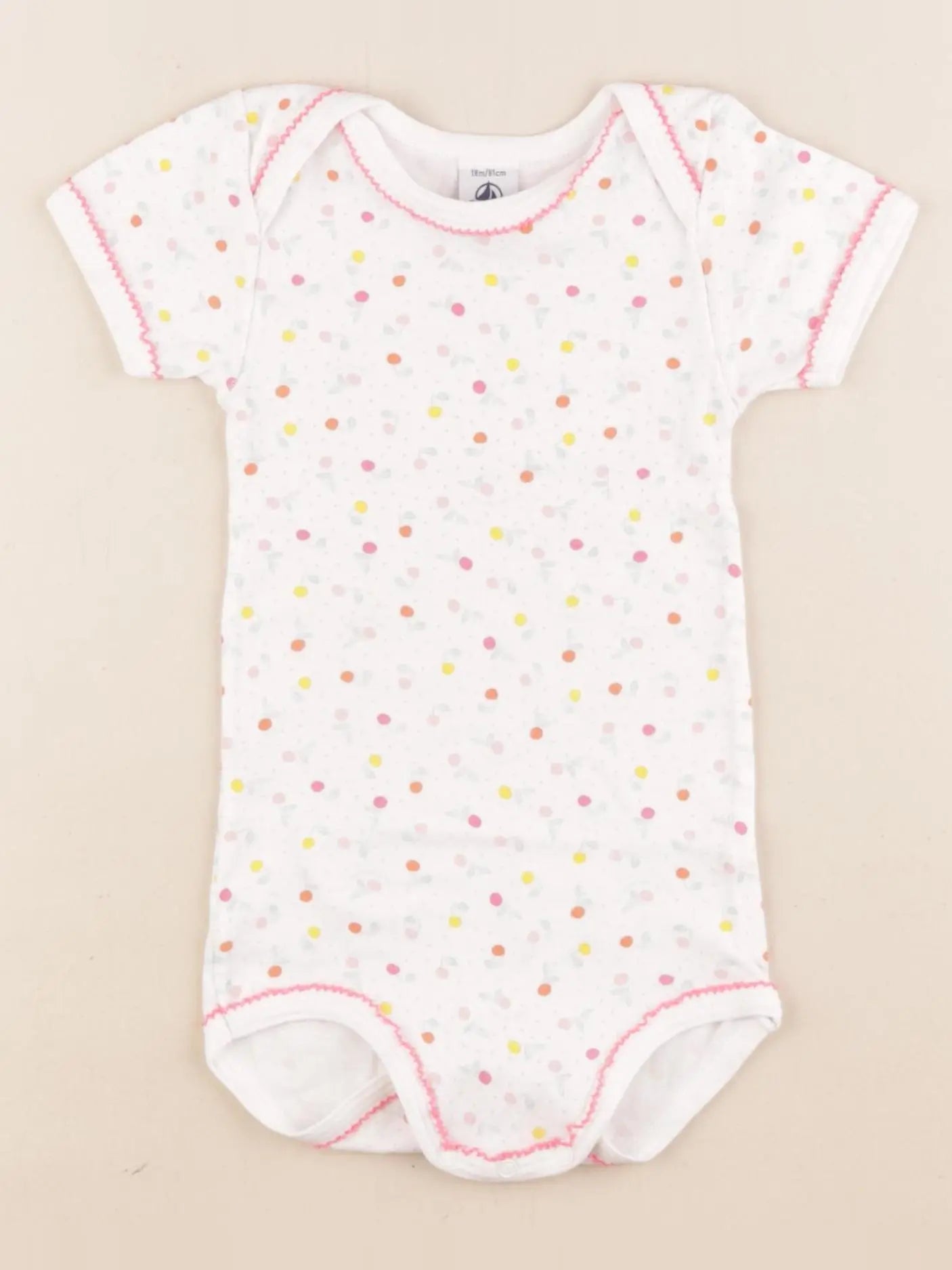 Petit Bateau - body multicolore - 18 mois