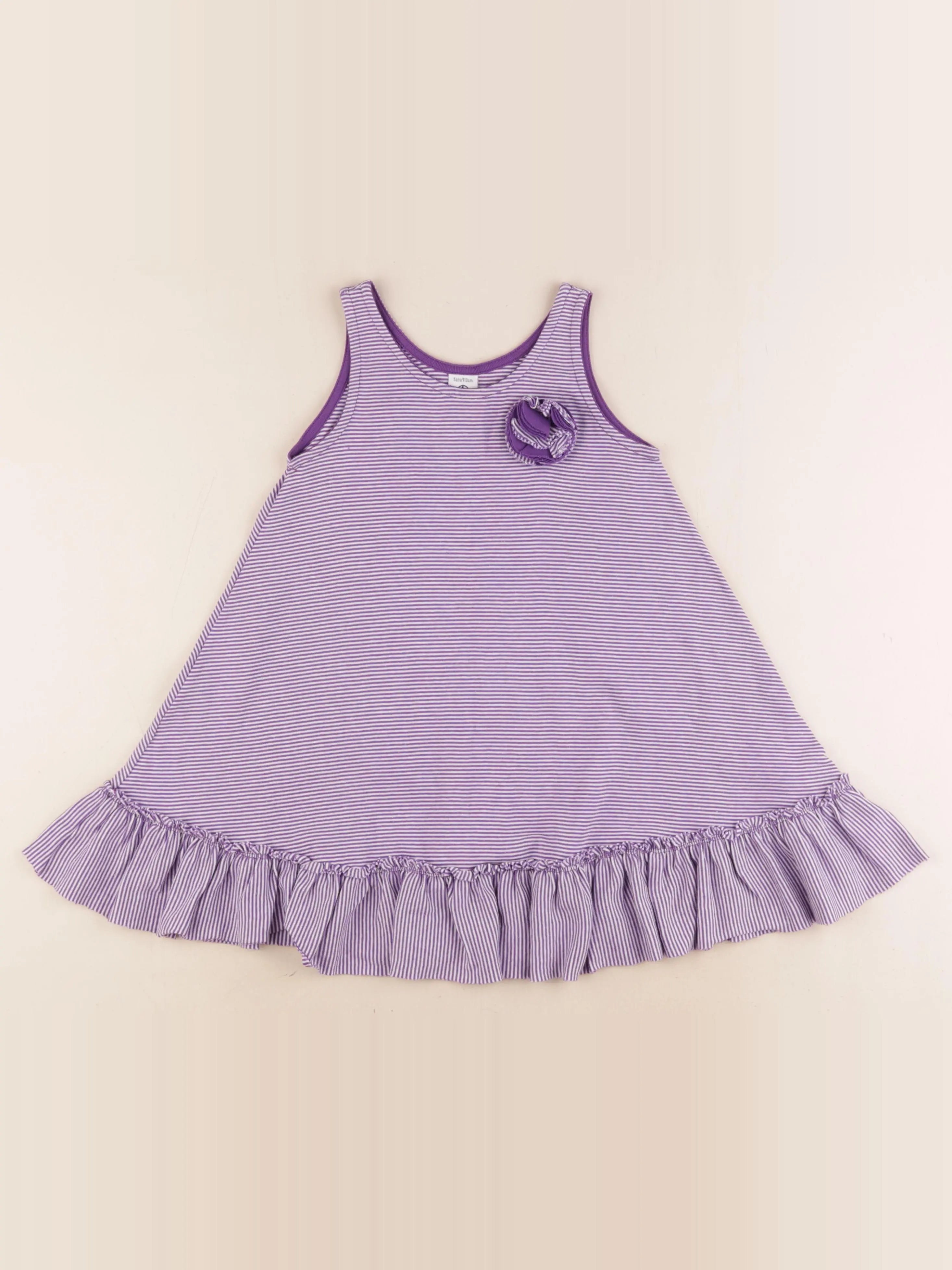 Petit Bateau - robe violet - 5 ans