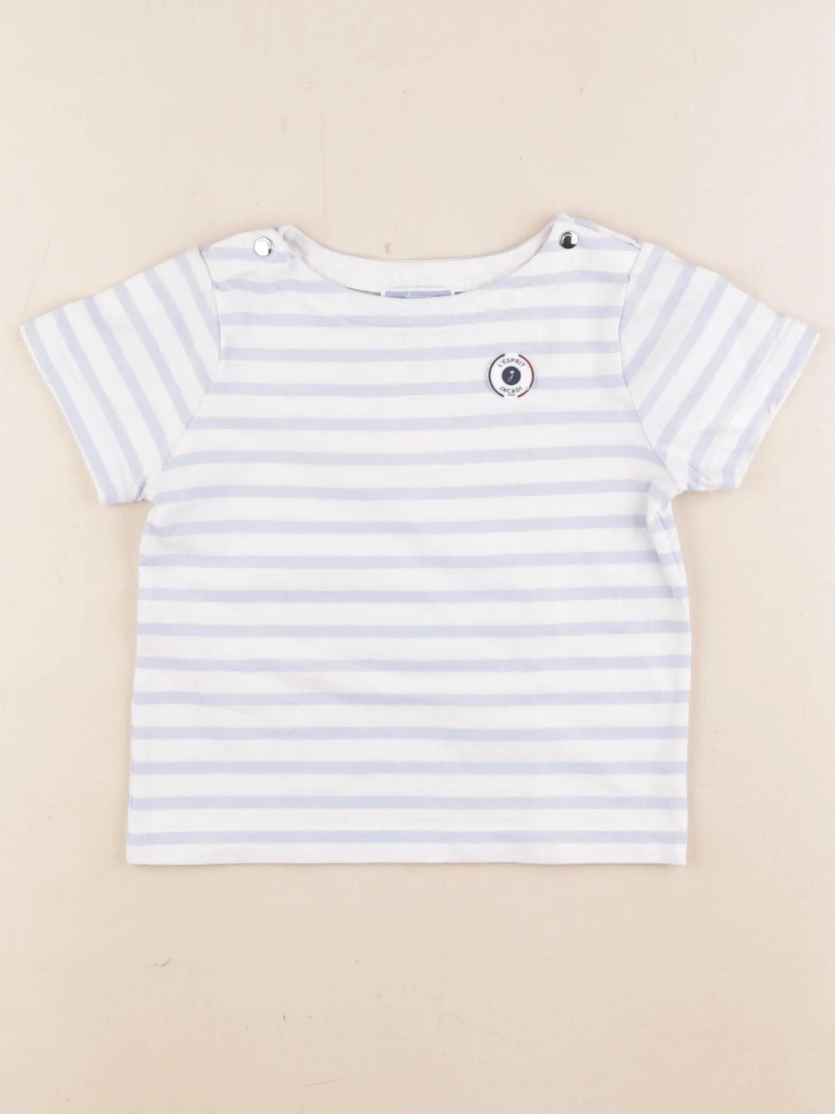 Jacadi - tee-shirt bleu, blanc - 36 mois